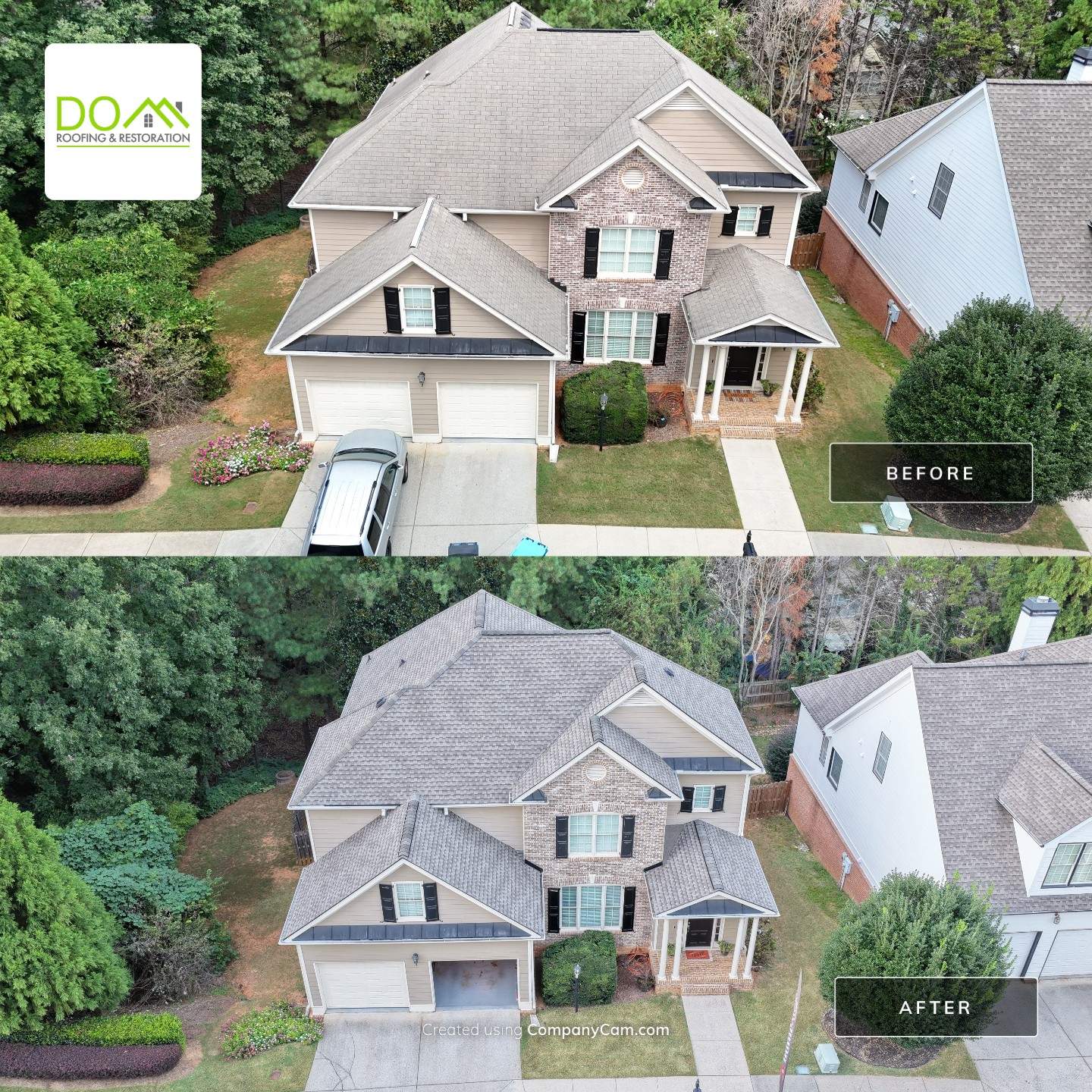 Olde Towne Parkway  Duluth Roof Replacement  by Dom Roofing & Restoration