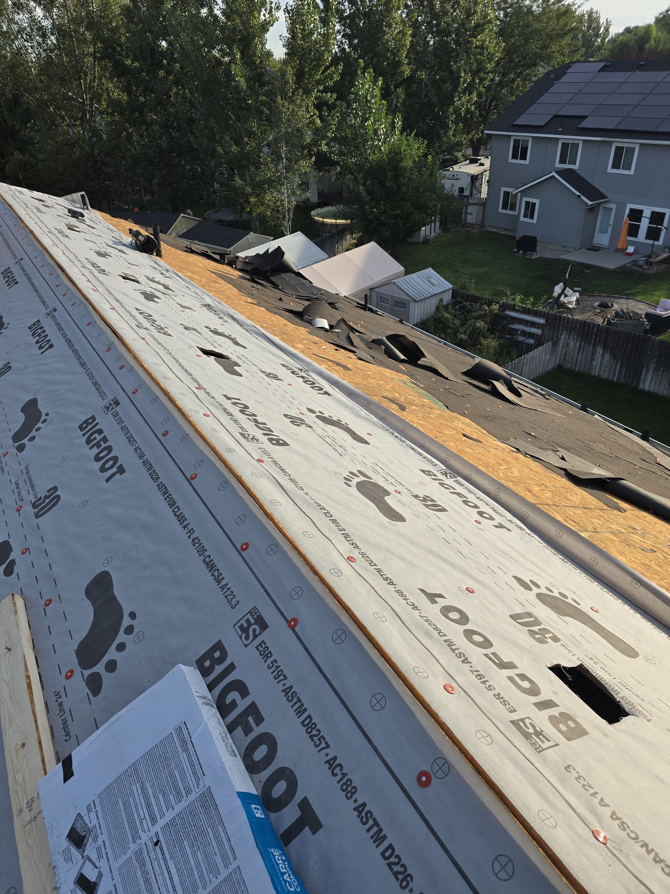 Residential Roof Replacement and Attic Structural Repair in Eagle by Olive Roofing