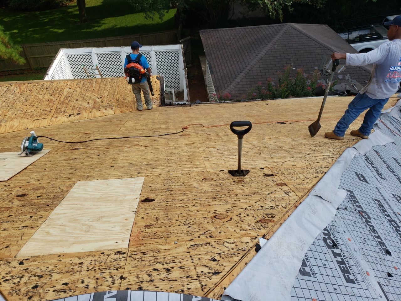 Residential Roofing Installation using Roof Replacement by American Roofing & Construction LLC