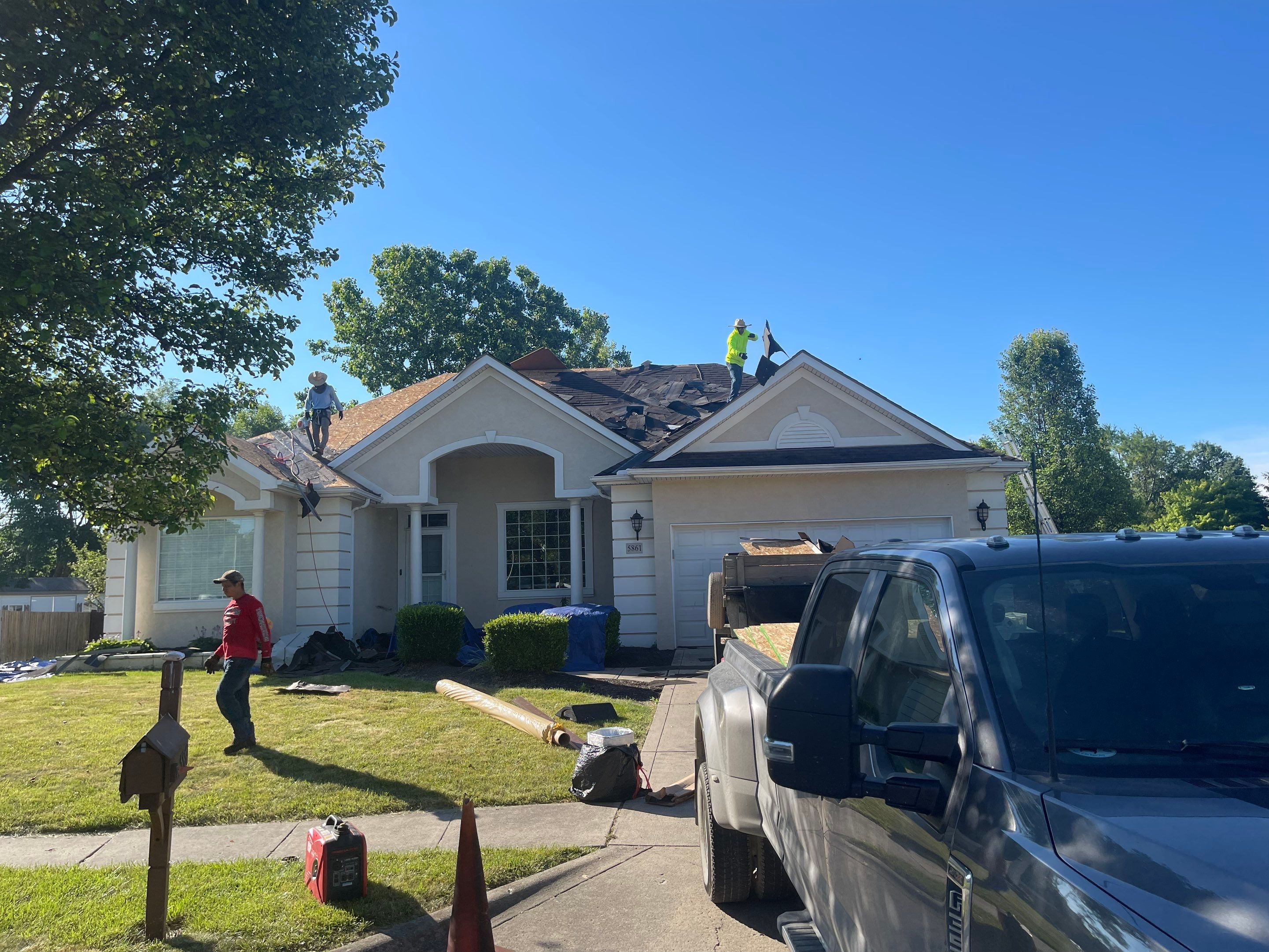 Residential Roofing Installation using IKO dimensional shingles by SOS Home Ohio 