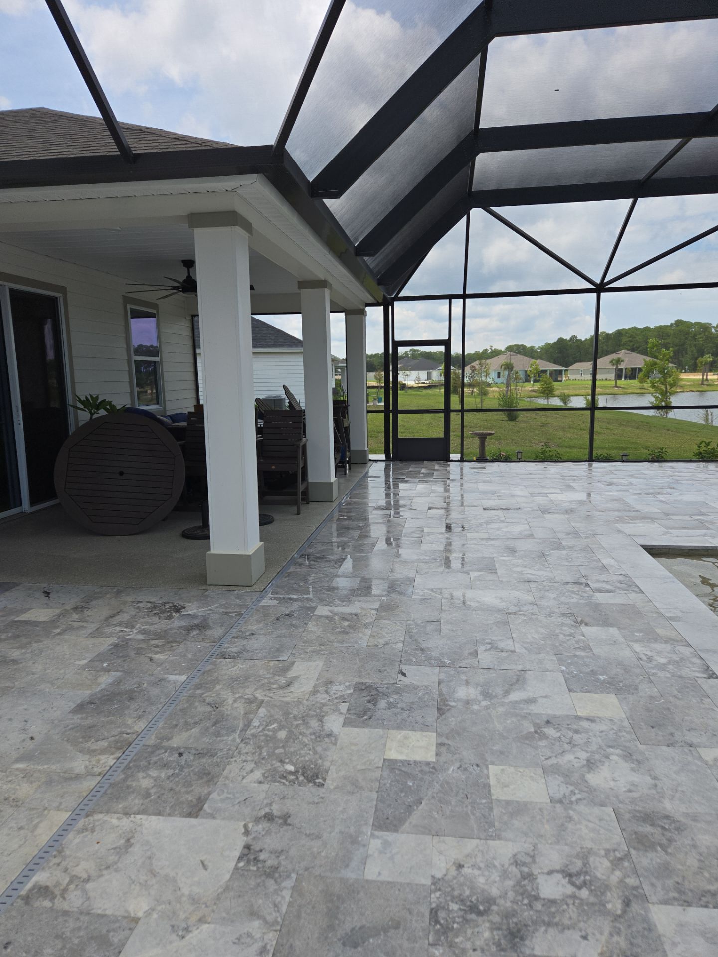 Pool Pavers using Concrete Sealant by DuraSeal