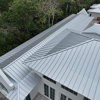 .032 Aluminum 1.5" Mechanical Seam Silver Metallic