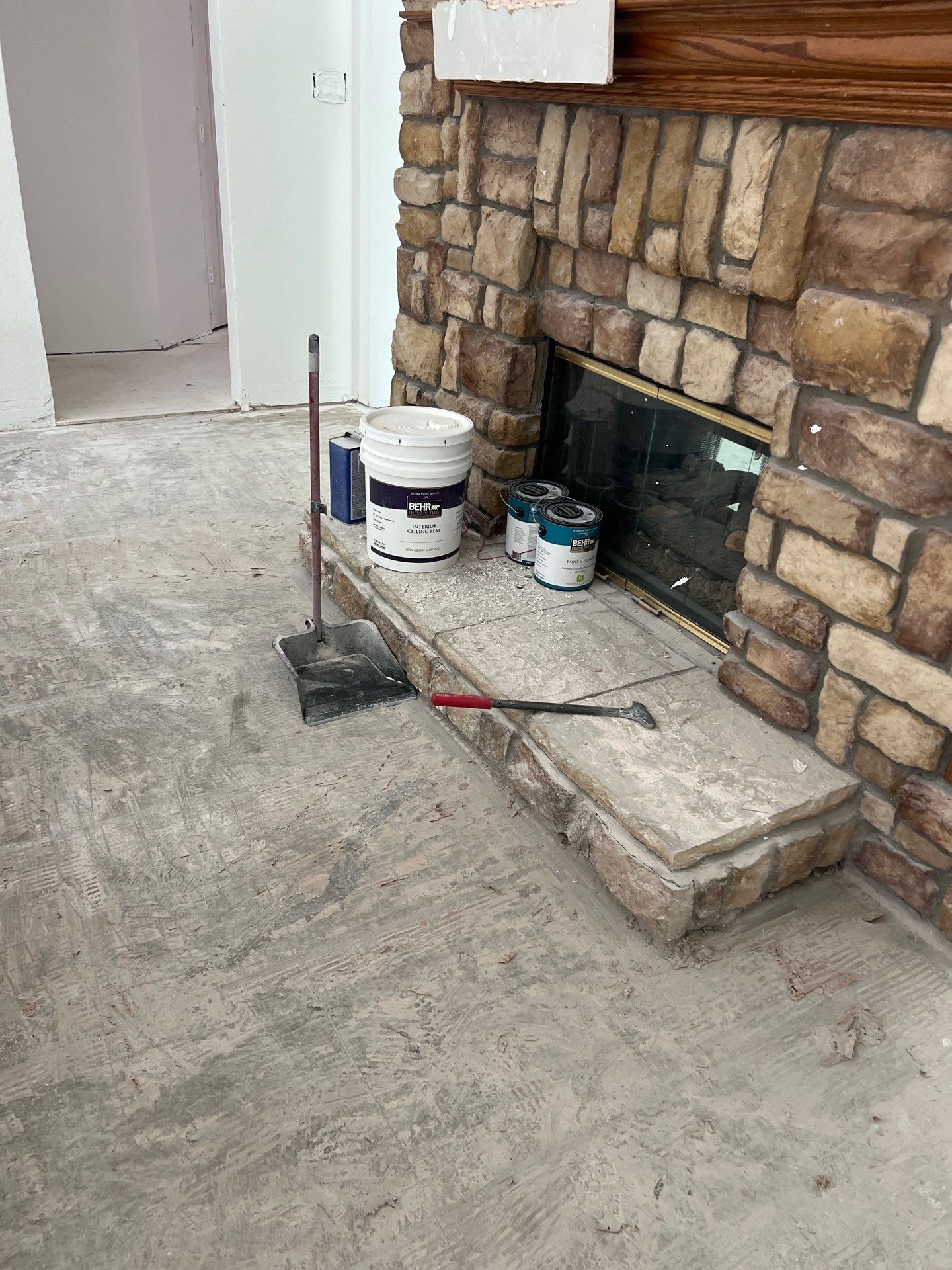 In Progress - Nail Down Prefinished Birch will give this home a warm Western look. by Bernard Hardwood Floors