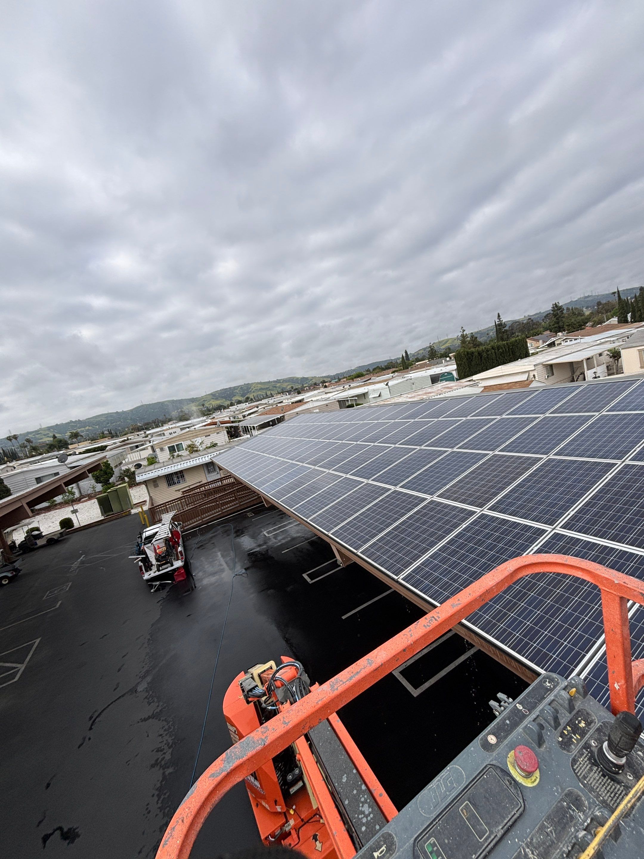 Commercial Solar Cleaning in Rowland Heights for Mobile Home Park by Palm Coast Solar Cleaning