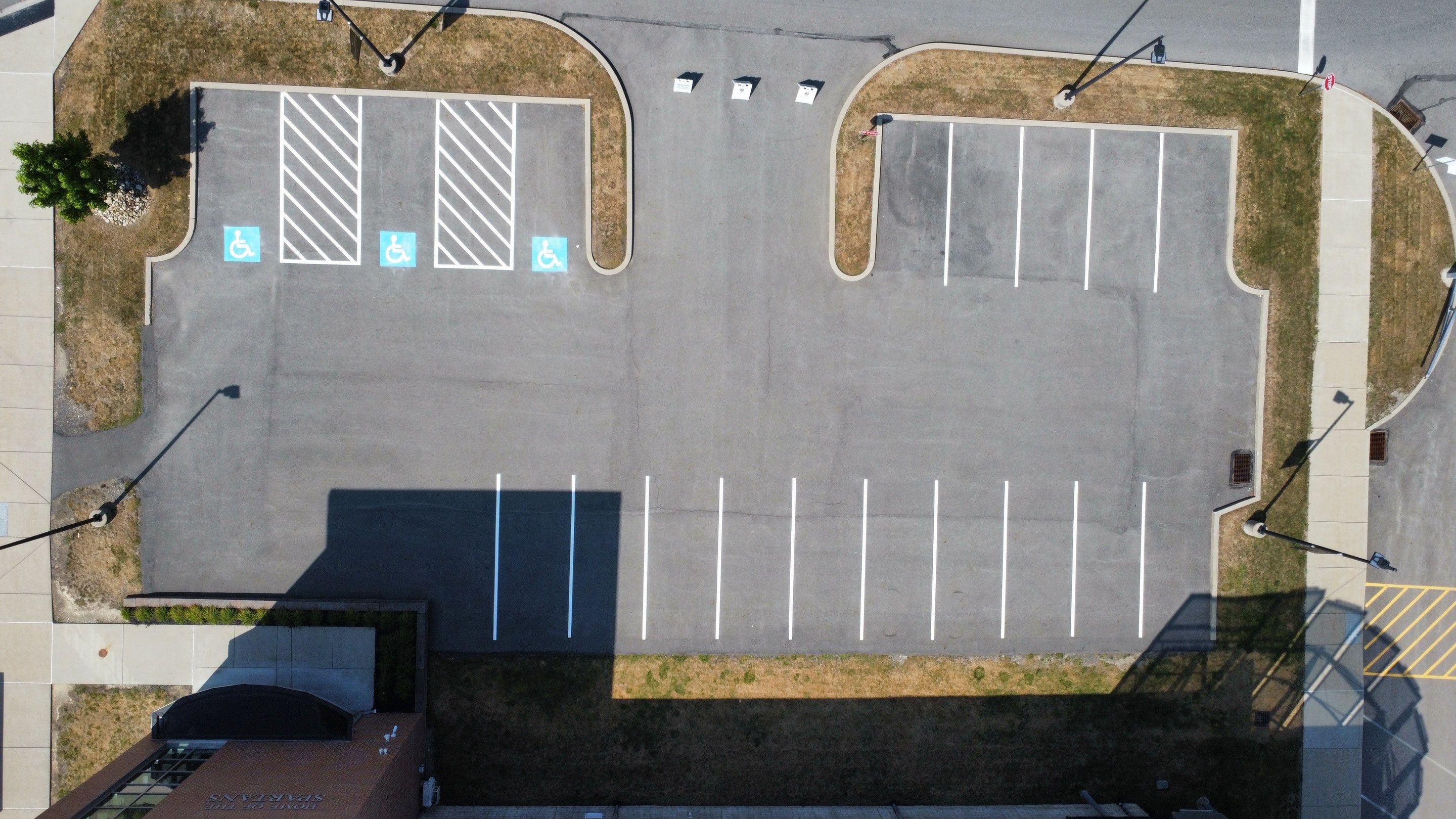High School Parking & Numbering by G-Force Parking Lot Striping of Pittsburgh