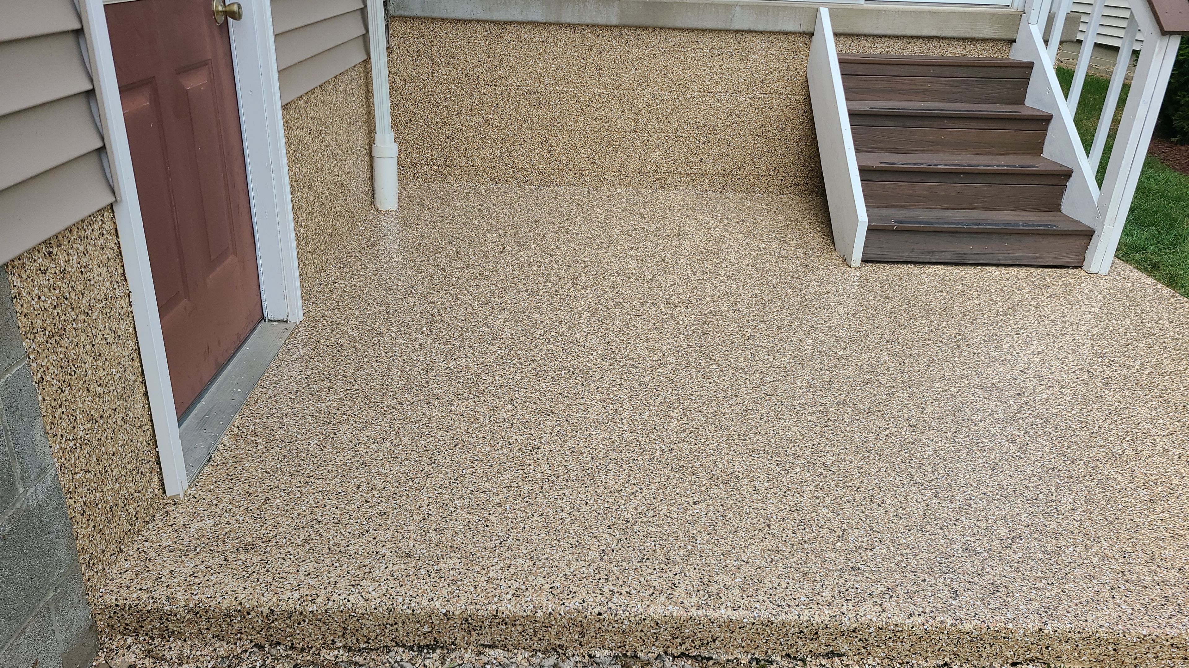 Patio in Sandstone - Poland, OH by Alexander Concrete Coatings