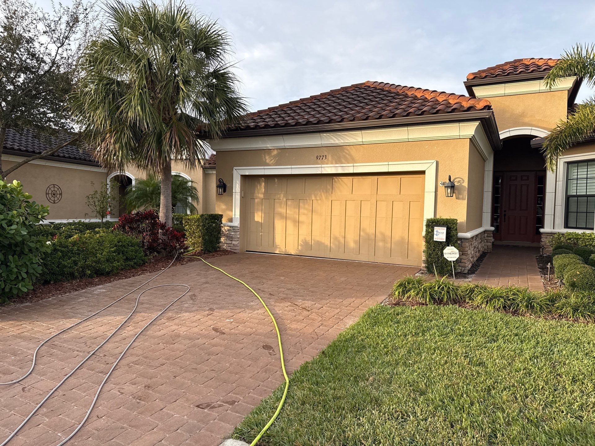 Tile Roof Cleaning (No Walking on Roof) – Artisan Lakes, Palmetto, FL by Sunshine AquaWash