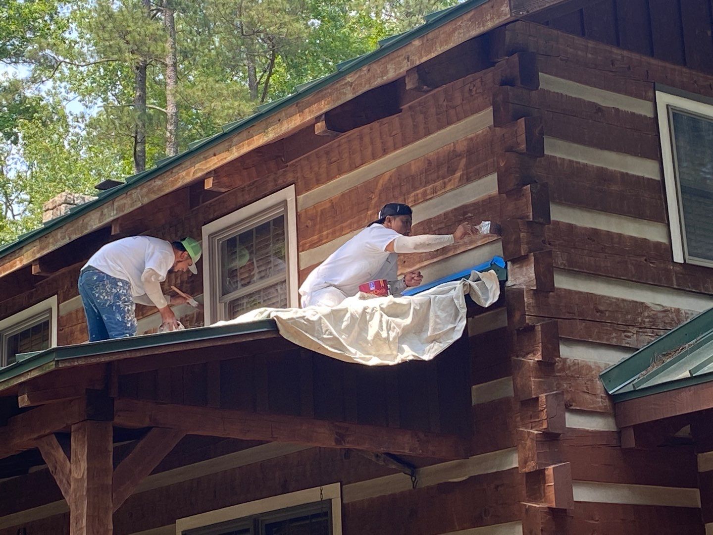 Chesapeake Log Cabin by AKK Painting LLC