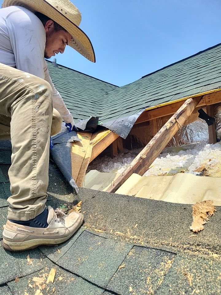 Roof Repair using 7/16-in x 4-ft x 8-ft OSB Sheathing by RGR Construction and Roofing, LLC