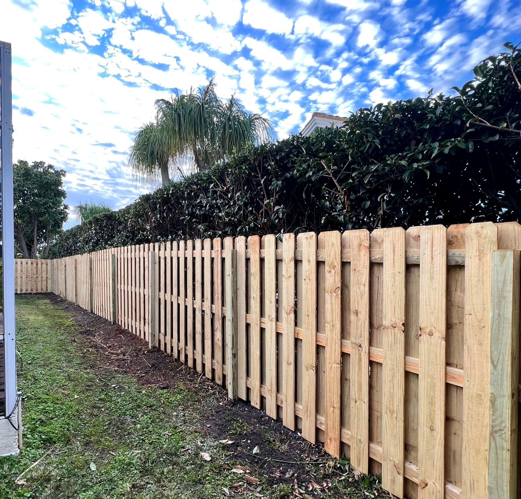 Wood Fence Installation using Wood Pressure Treated Fence  by Asap fence and gates, LLC