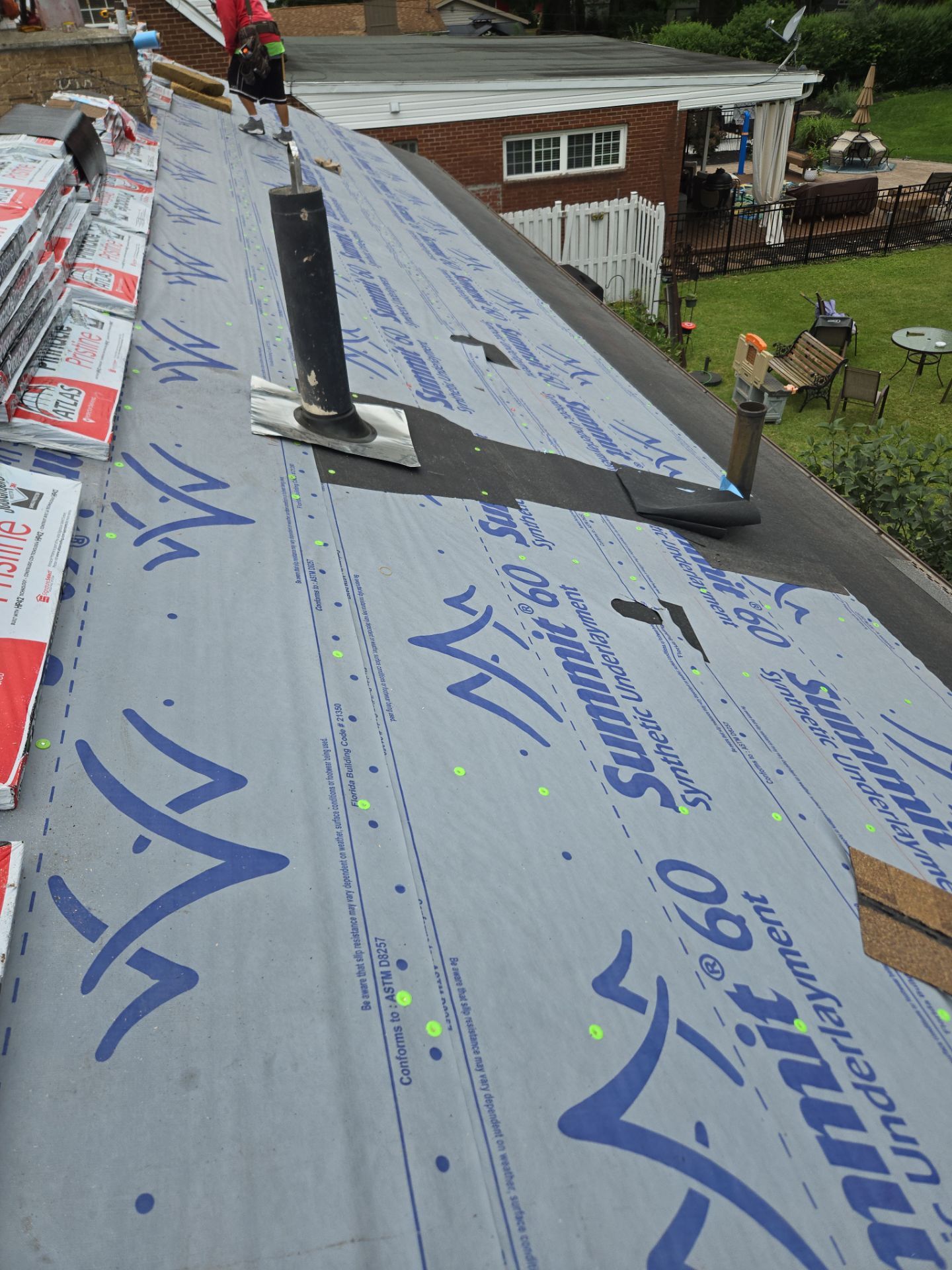 Atlas Pinnacle, Color, Morning Harvest, Drip Edge, Color, Royal Brown by Eagle Eye Roofing