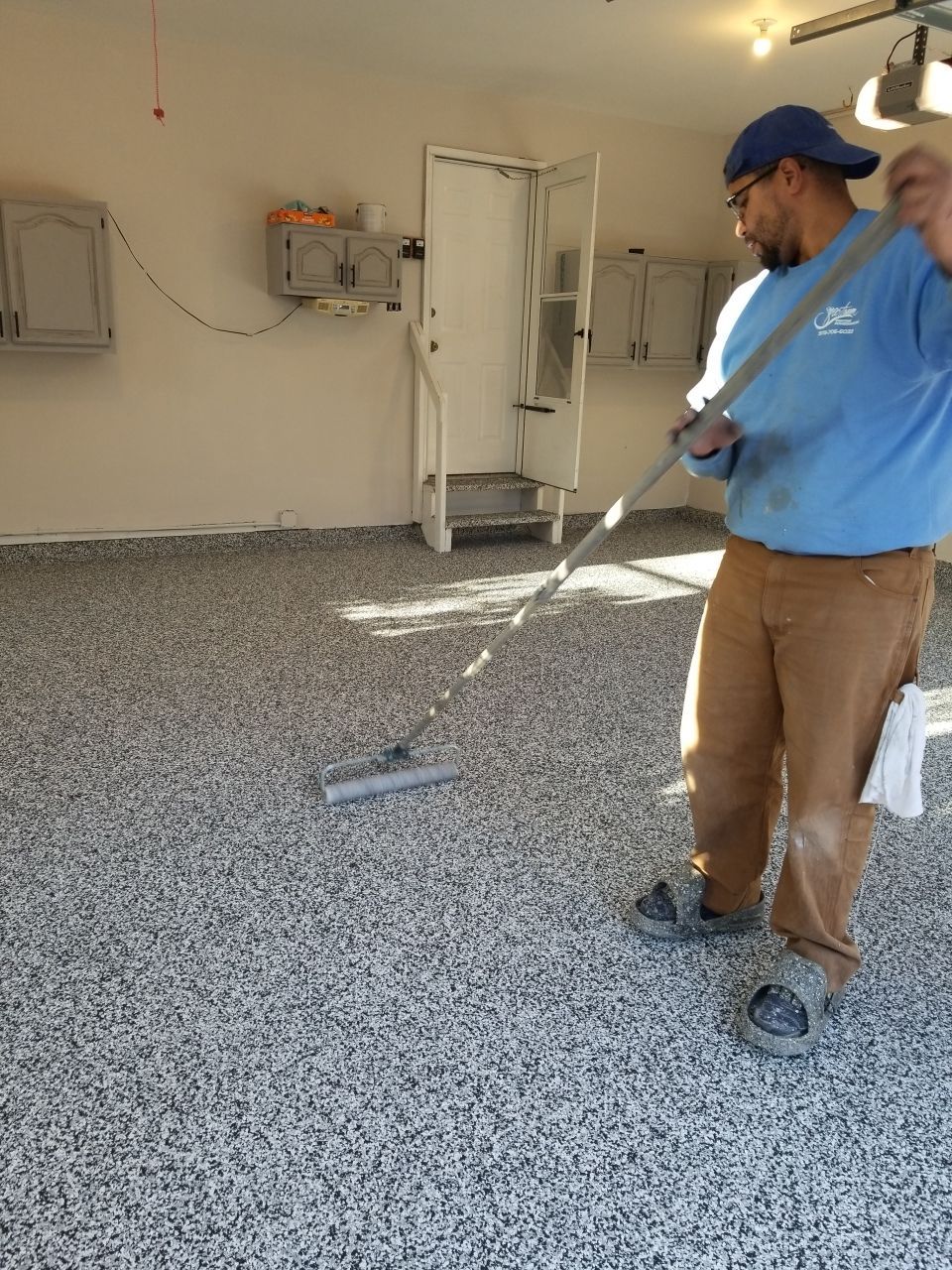 Garage Floor in Domino by Spectrum Painting, LLC