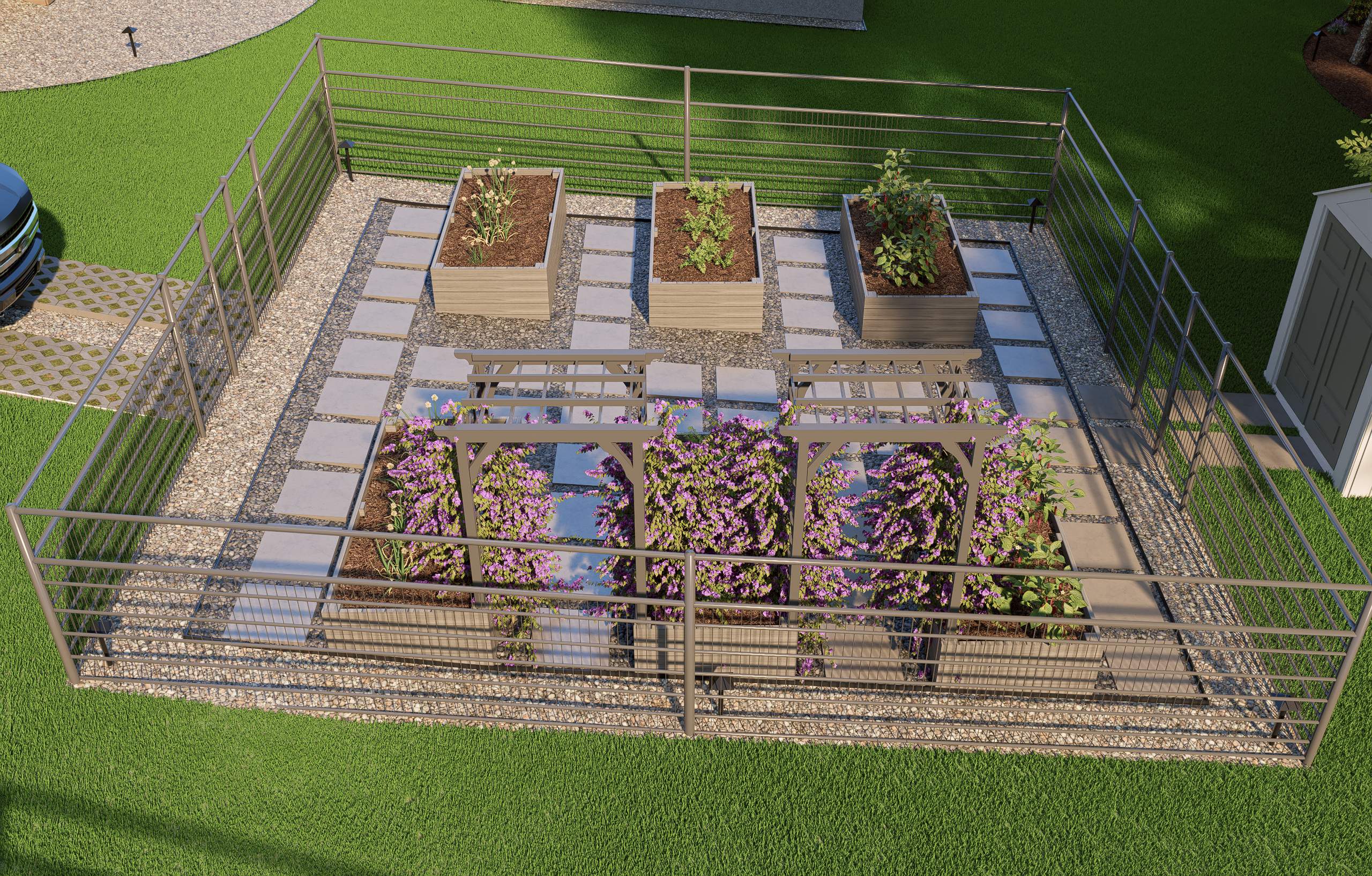 3D Design Render, Fair Oaks Ranch TX by Hole In One Lawns, LLC