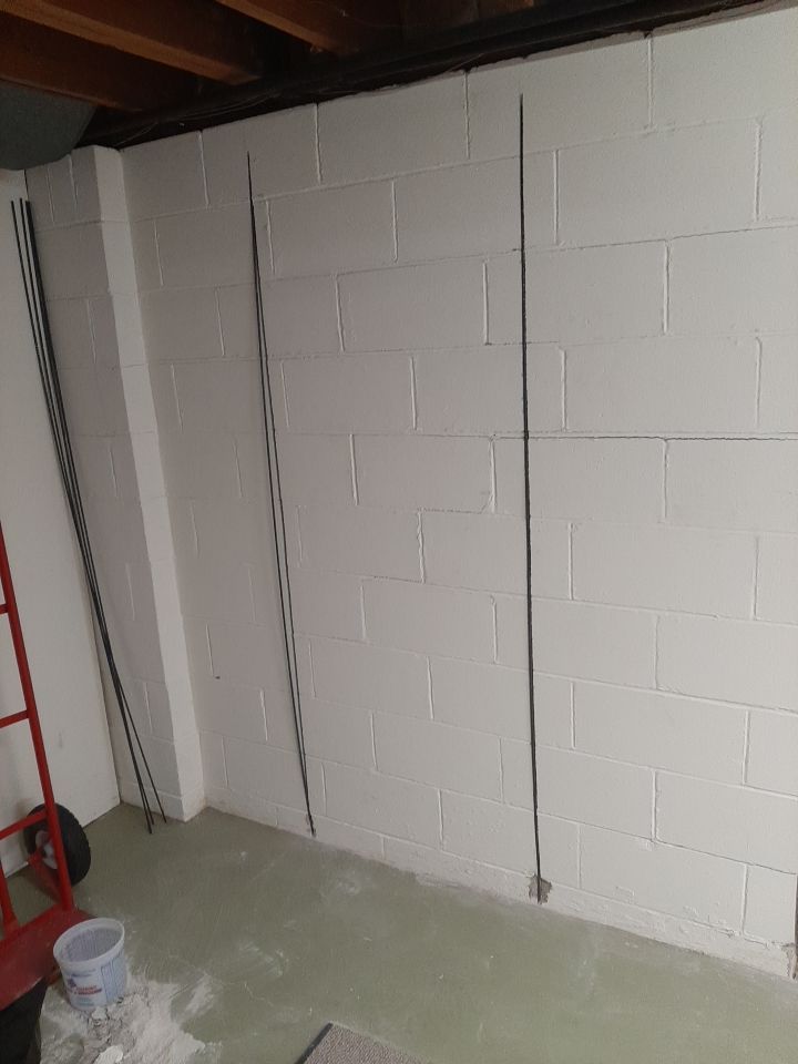Wall Straightening and Reinforcement using Embedded Fiber Reinforcement by Toledo Basement Repair 