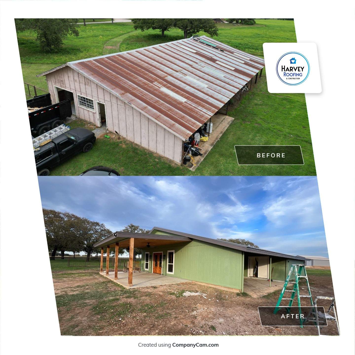 New Home Construction  by Harvey Roofing & Construction
