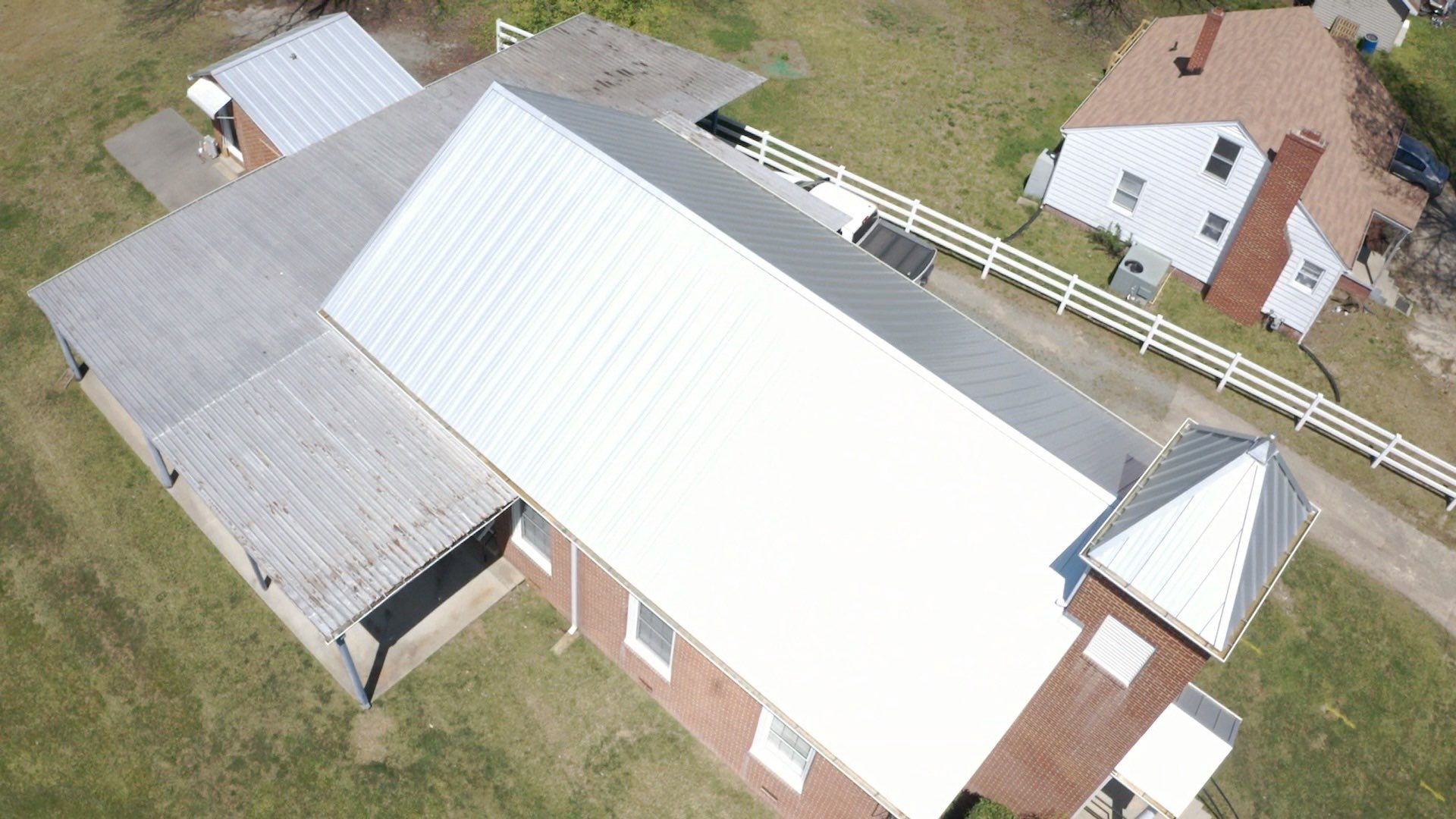 Primitive Baptist Church using Standing Seam Metal by Just In Time Roofing and Restoration