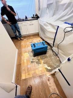 Water Damage from next door unit by Newhouse Restoration