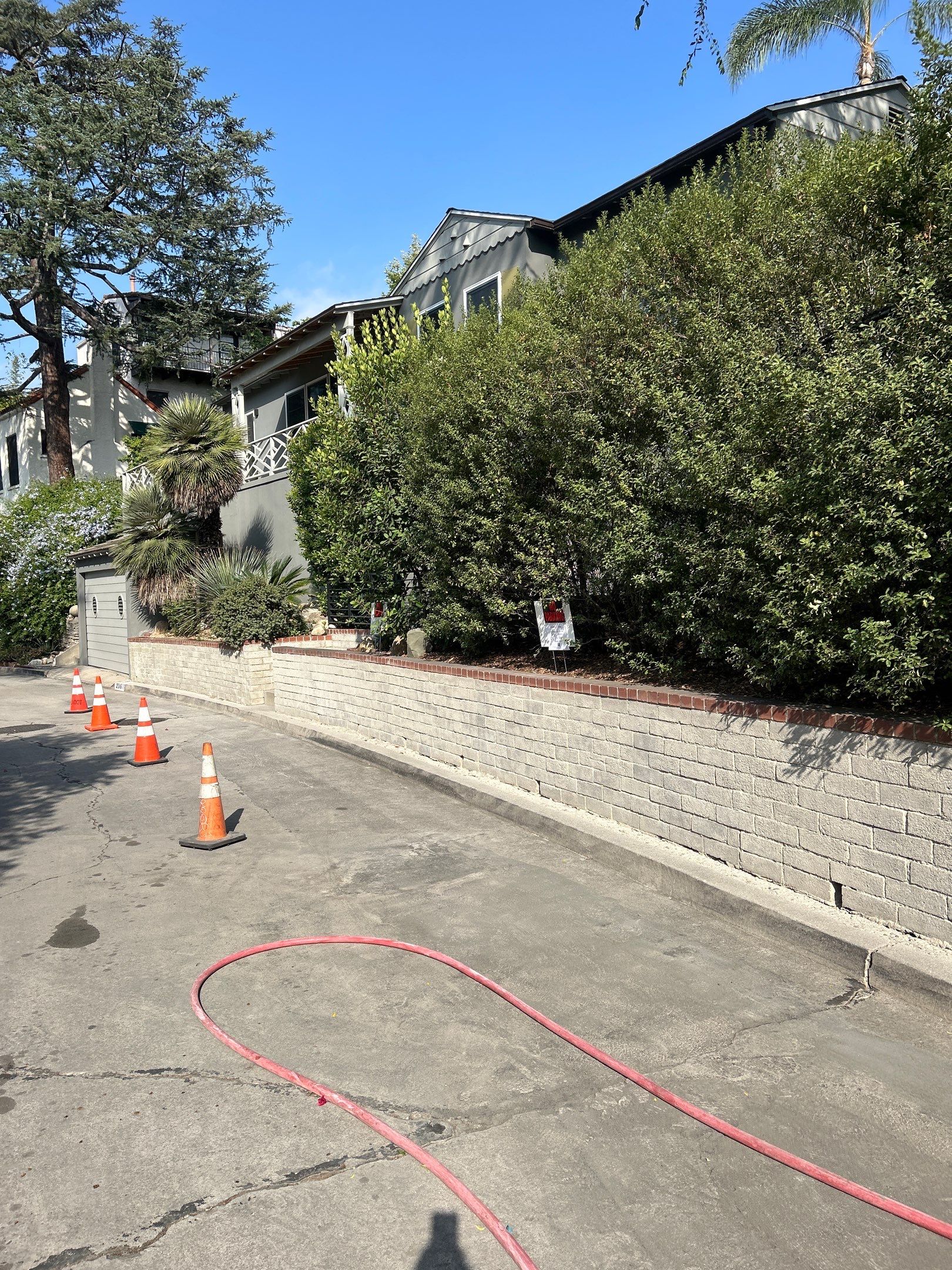 Sandblasting Paint Off Brick Wall In Los Angeles, CA by La Power Washing Inc