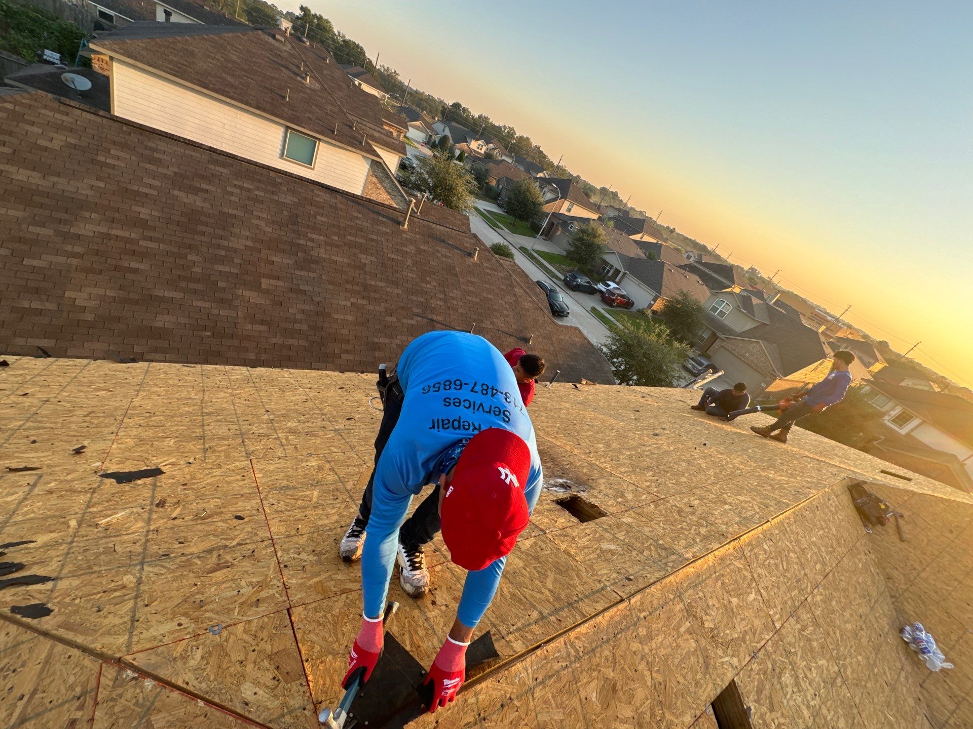Residential Roofing Installation using Owen's Corning Duration (Lifetime) Shingles by Roof Repair Company
