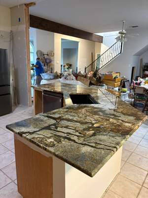 Polished Natural Stone Countertop Installation for Castroville Kitchen