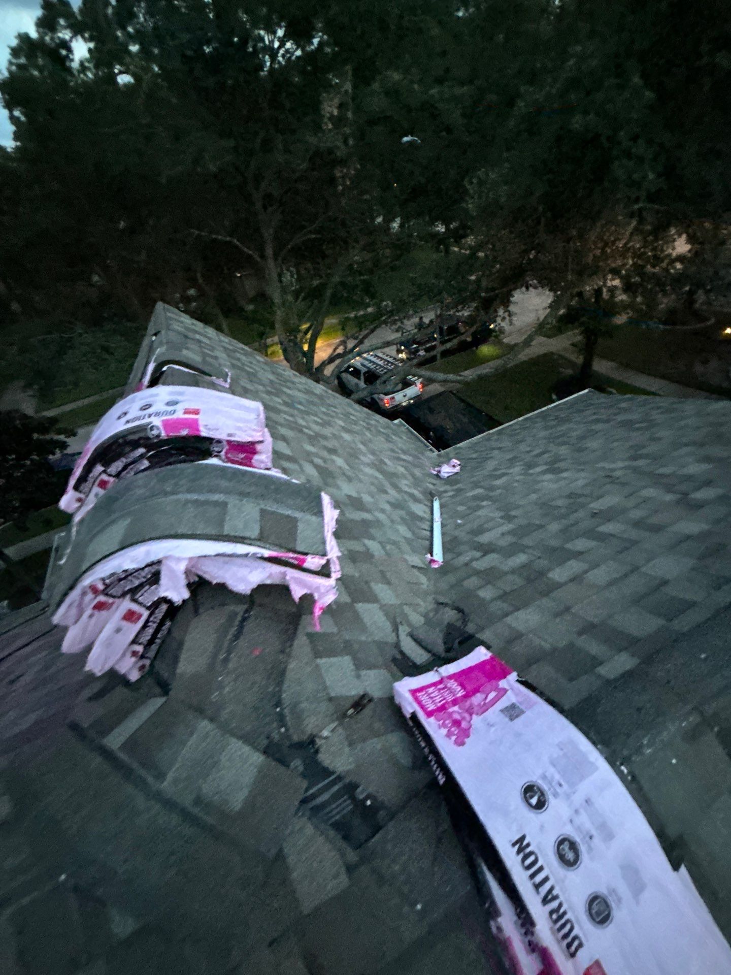 Residential Roofing Installation using Owen's Corning Duration (Lifetime) Shingles by Roof Repair Company