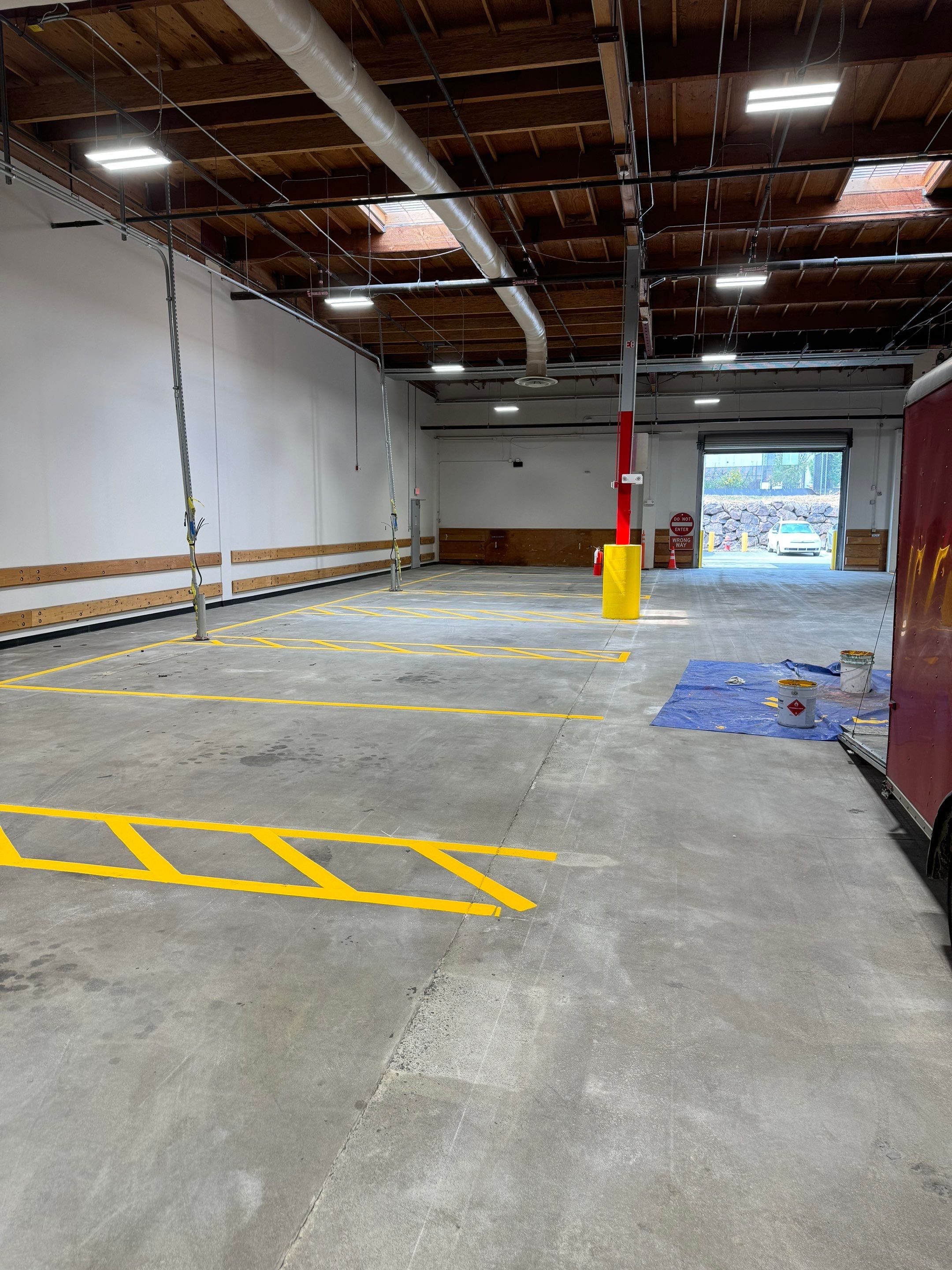 USPS Asphalt Patch Repair, Indoor Parking Lot Sandblast, Outdoor Parking Lot Sealcoating & Indoor/Outdoor Parking Lot Striping  by Jireh Asphalt & Concrete Inc 