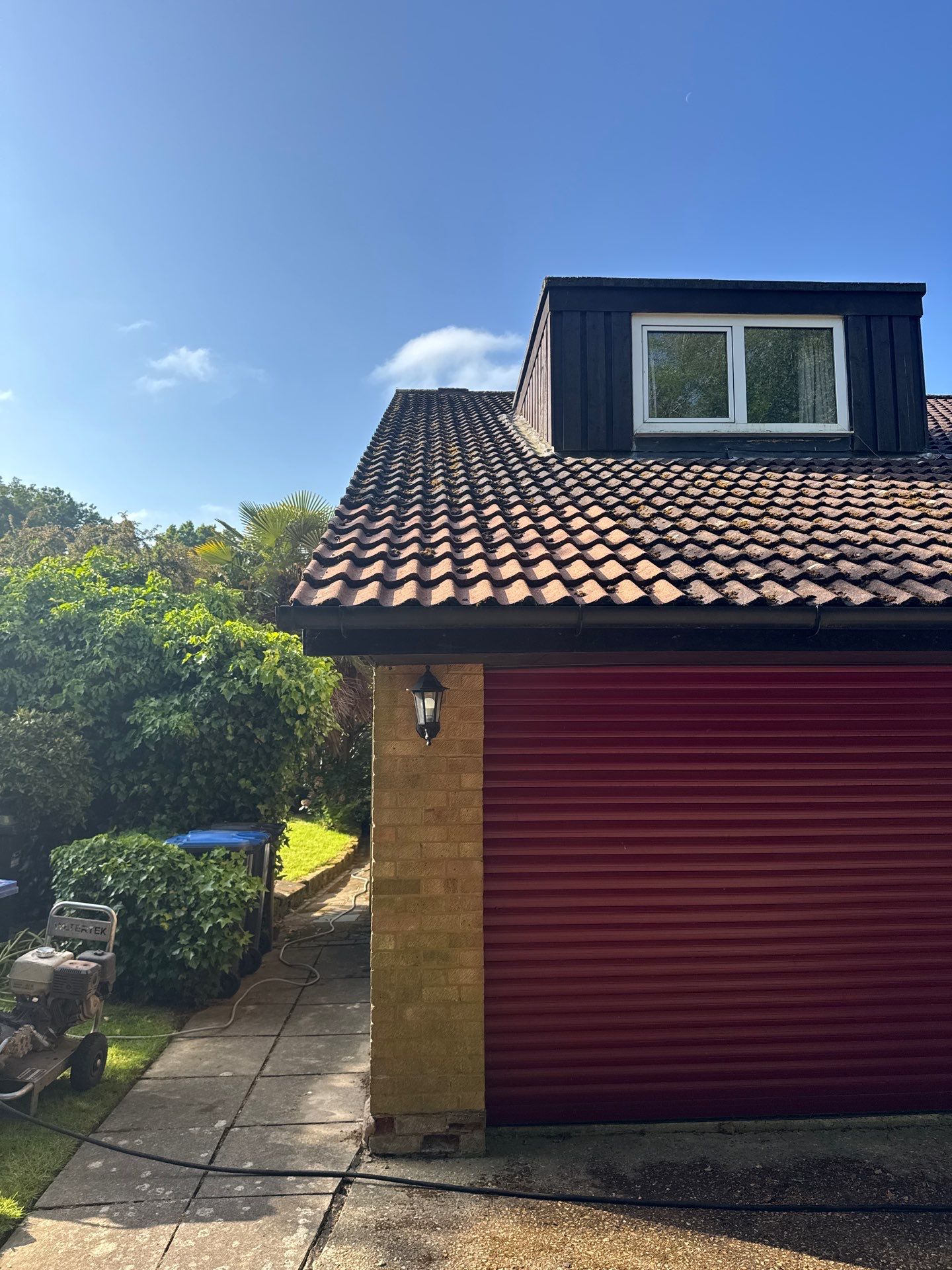 Roof Clean  - Moss Removal - Gutter Clean using Honda 15lpm Low Pressure Washing Machine by Ges Exterior Cleaning ltd