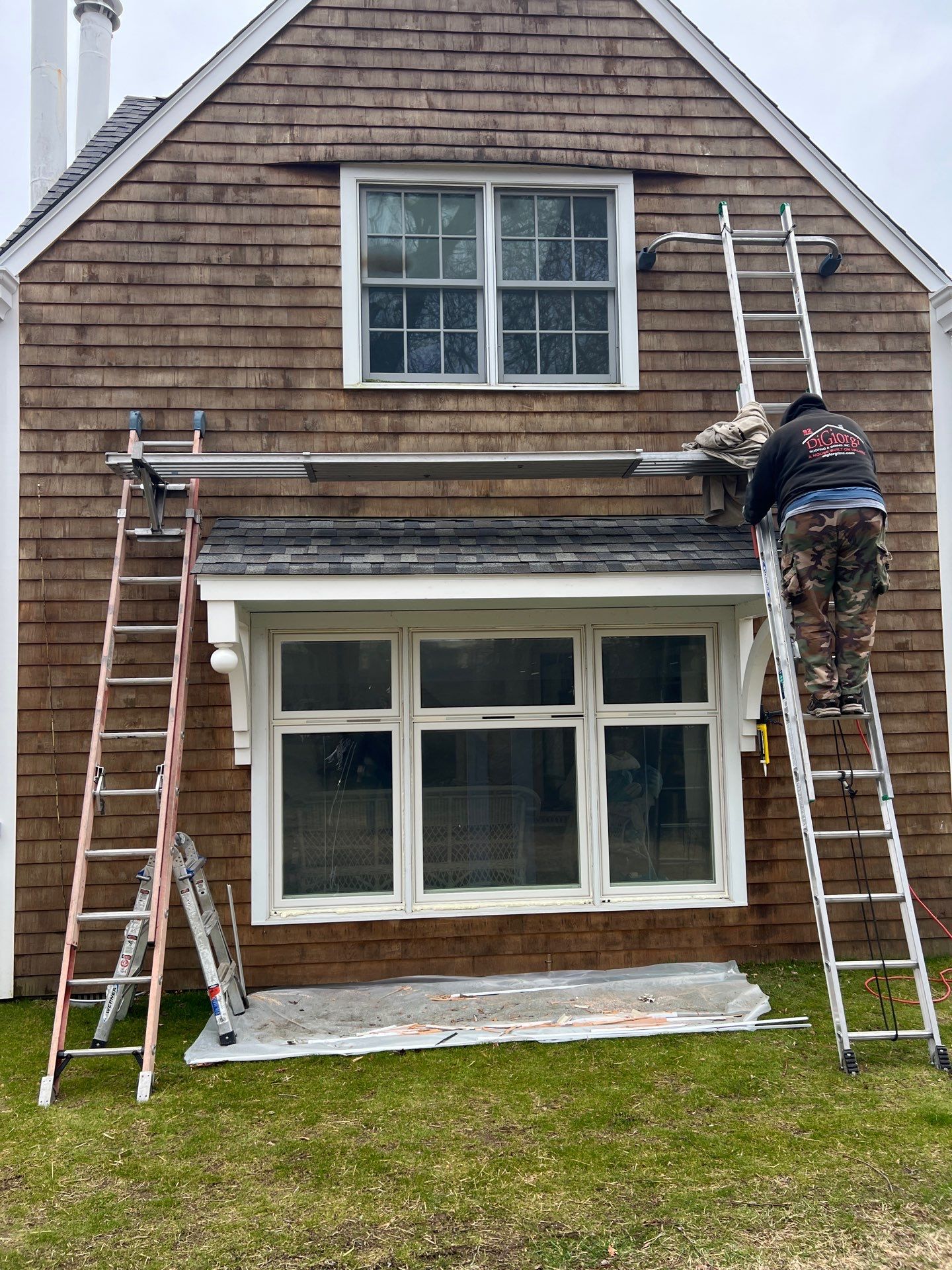 Complete Window Replacement with Clean Exterior Finish by DiGiorgi Roofing and Siding Inc