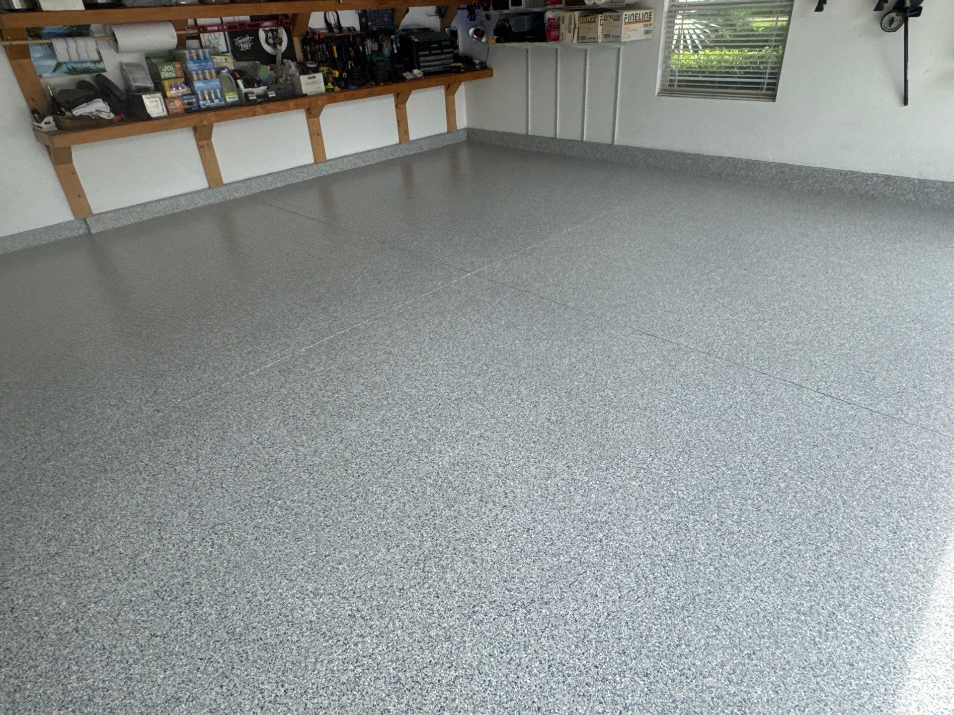 Garage Project in Newberry, FL in Tidal Wave by Cross Creek Concrete Coatings
