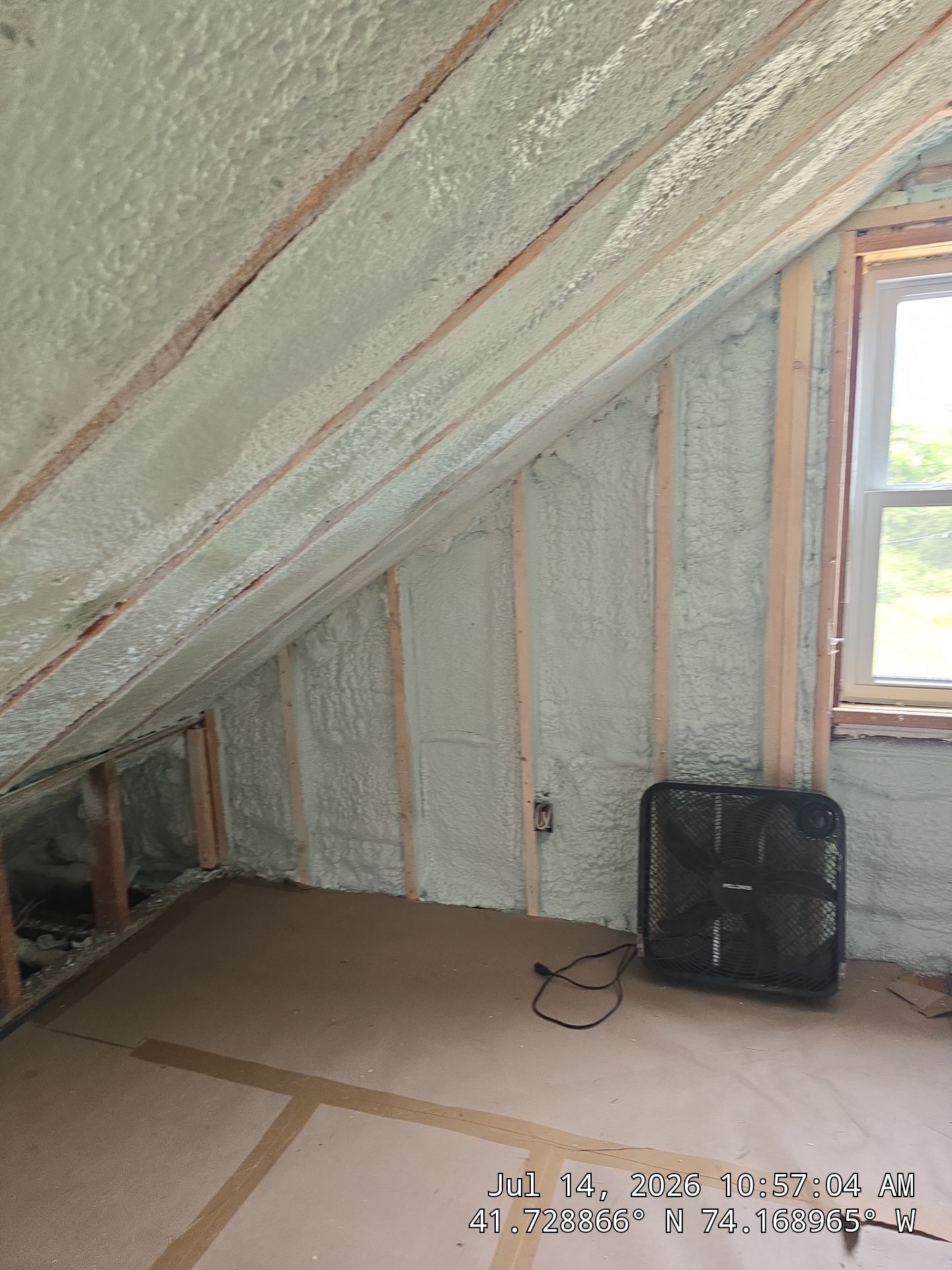 New Paltz Attic Retrofit with Spray Foam Insulation by NYS Foam & Energy