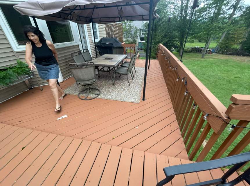 Deck Resurface + Extension in Randolph by deck guardian