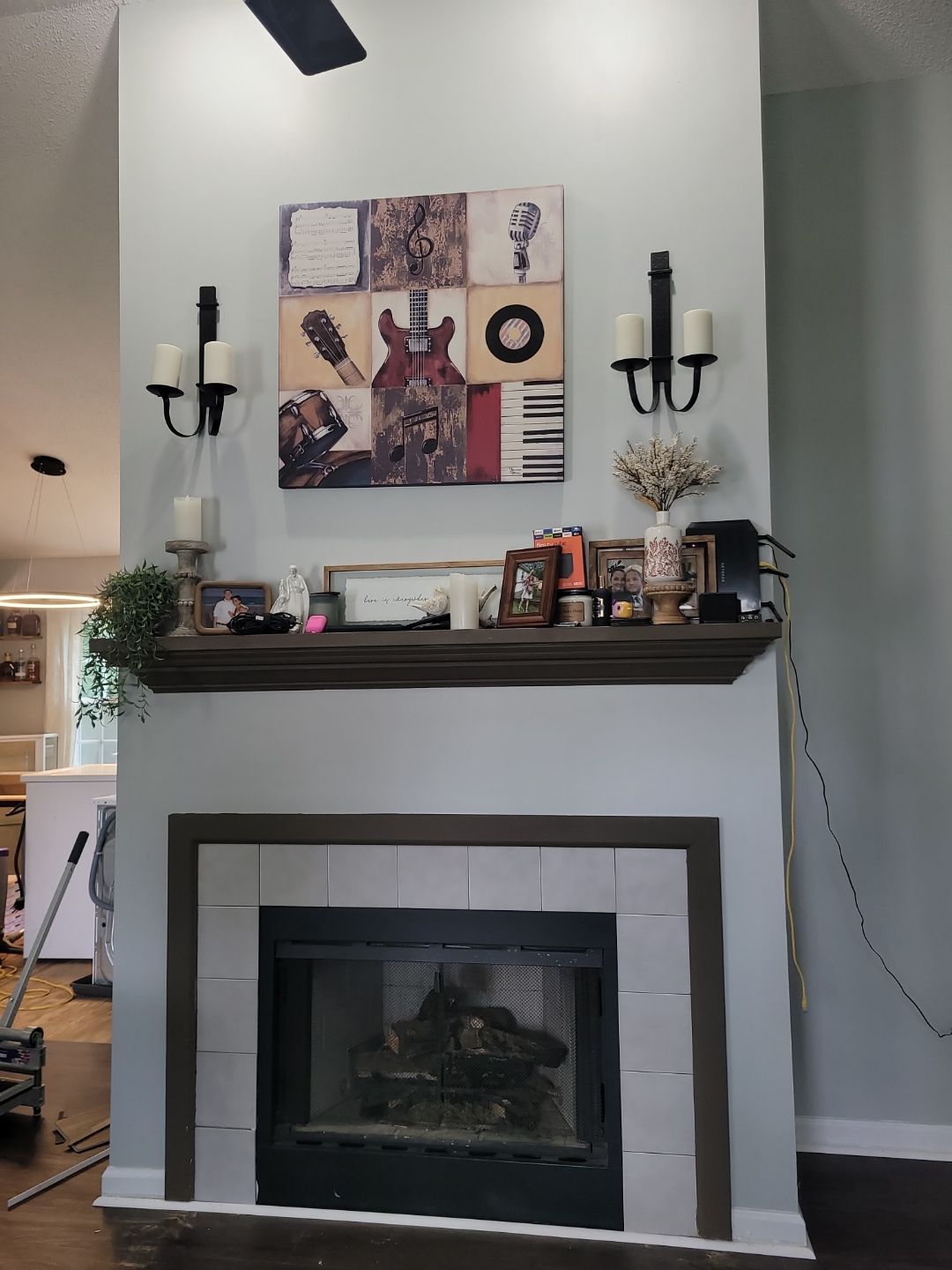 Holly Springs Fireplace Transformation — Full-Height Stone Feature Wall
 by Elite Remodeling and Design LLC