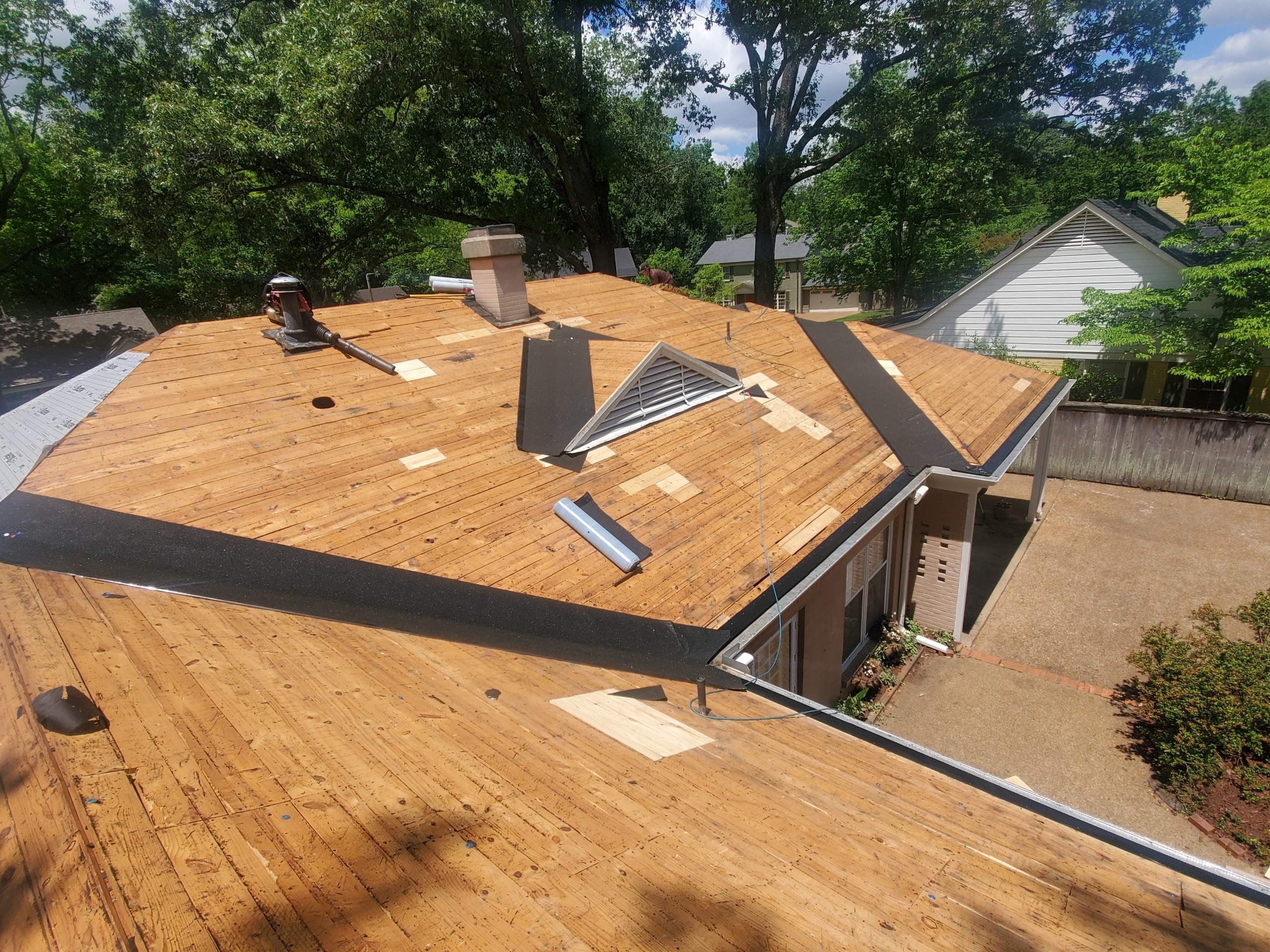 East Memphis Home Roof Replacement Featuring Pewter Gray GAF Timberline HD Shingles by Revival Roofing Services