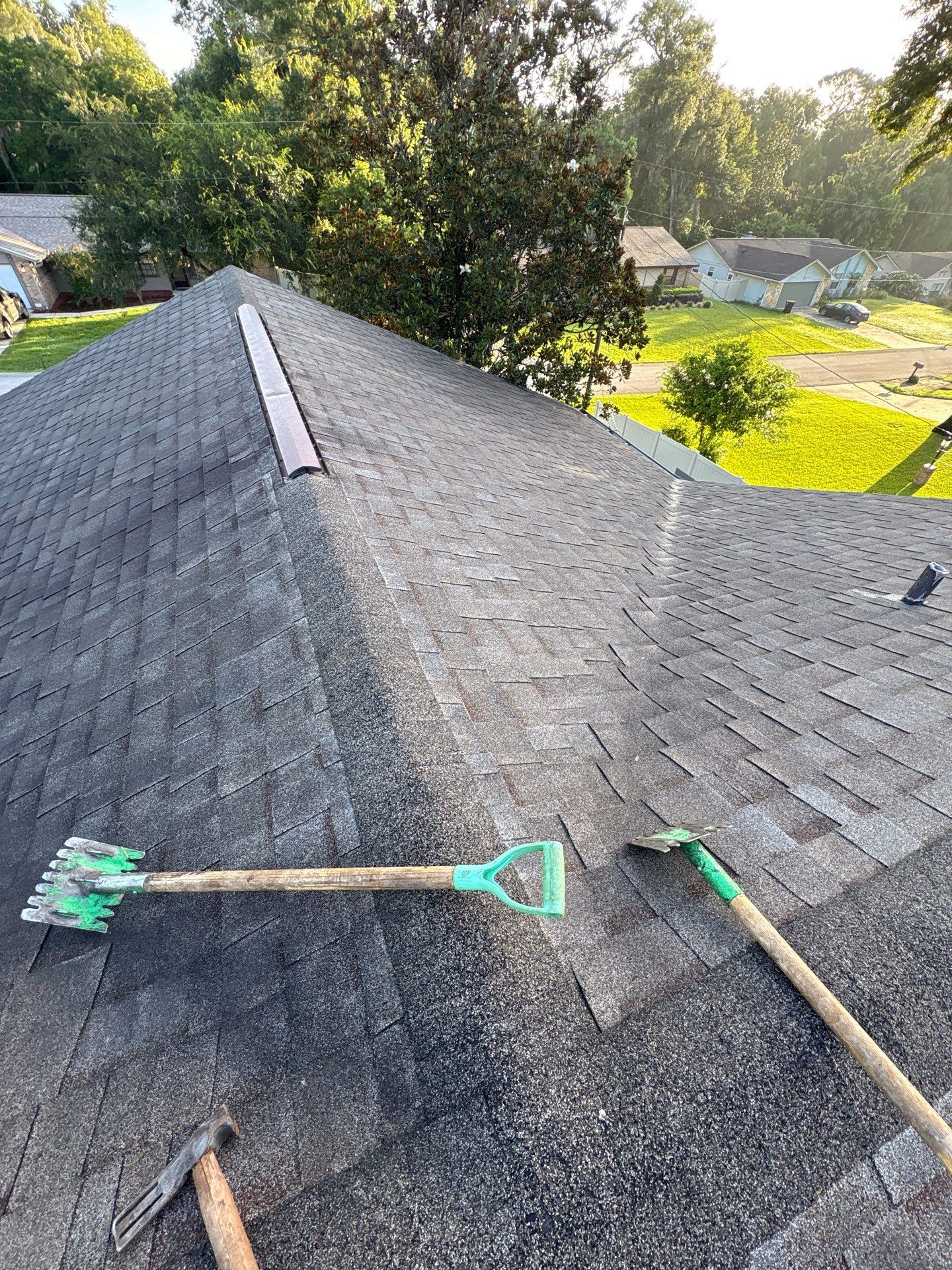Architectural Shingle Roof Replacement and Attic Inspection in Orange City by Pinnacle Roofing Group