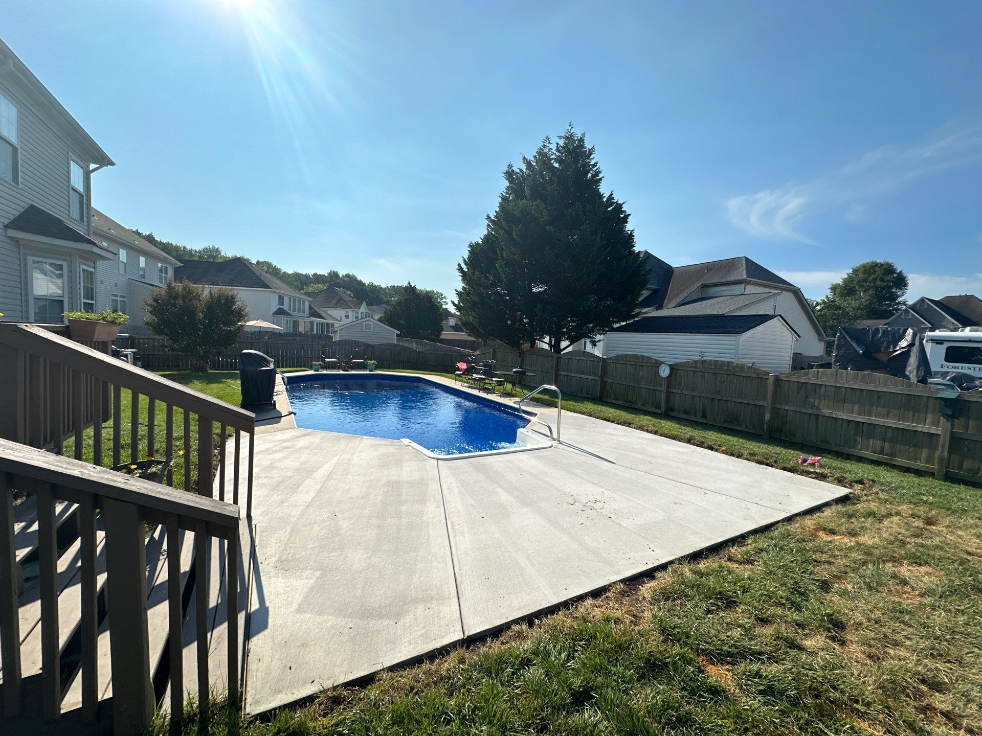 Project in Virginia Beach by Sam The Concrete Man Virginia Beach