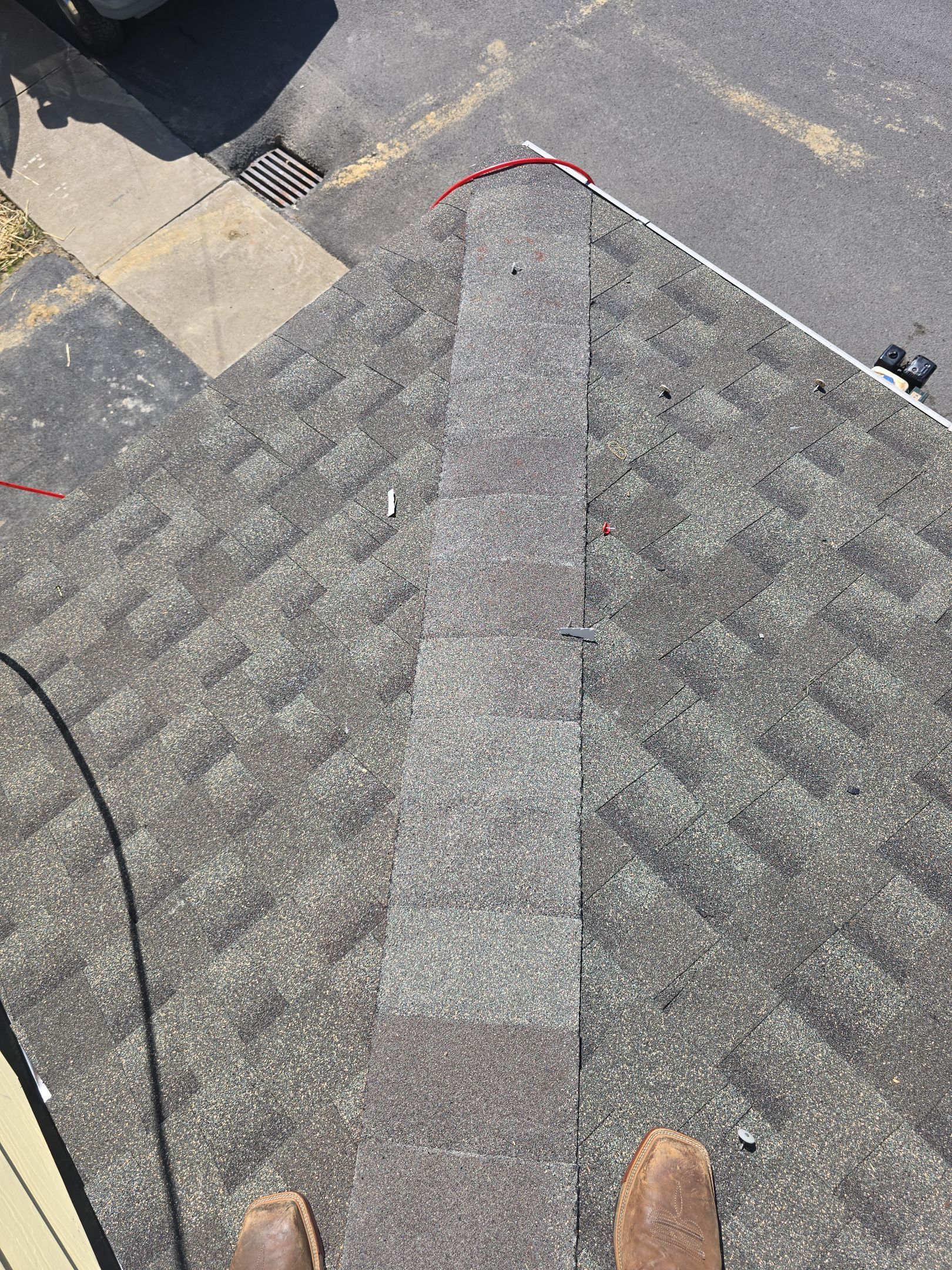 Residential Roofing Installation using GAF Timberline HDZ Weatherer Wood by Rainstoppers Roofing