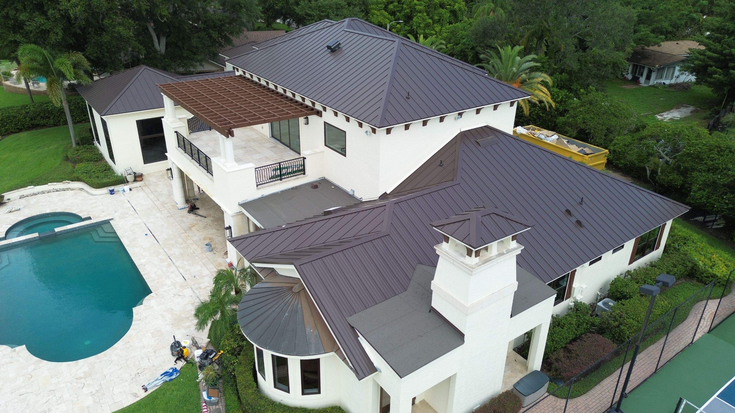 Standing seam metal roof on Lake Conway FL by Gold Key Roofing