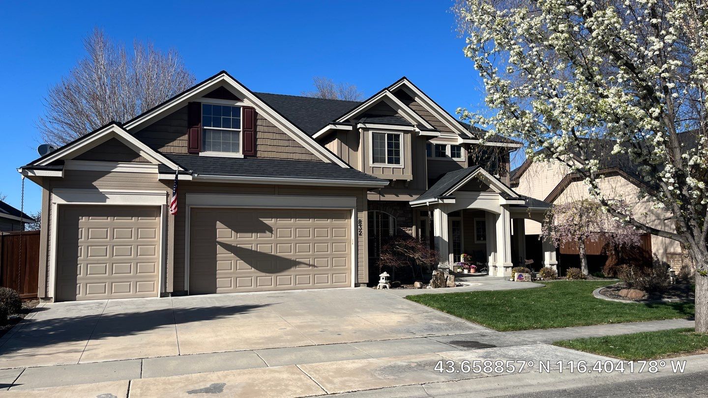 Two-Story Roof Replacement in Meridian, Idaho with Owens Corning Onyx Black Shingles by ID Roofing LLC