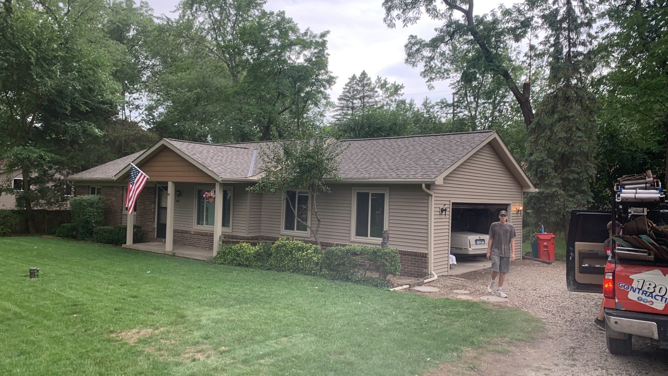 Roof Replacement using CertainTeed Landmark by 180 Contractors
