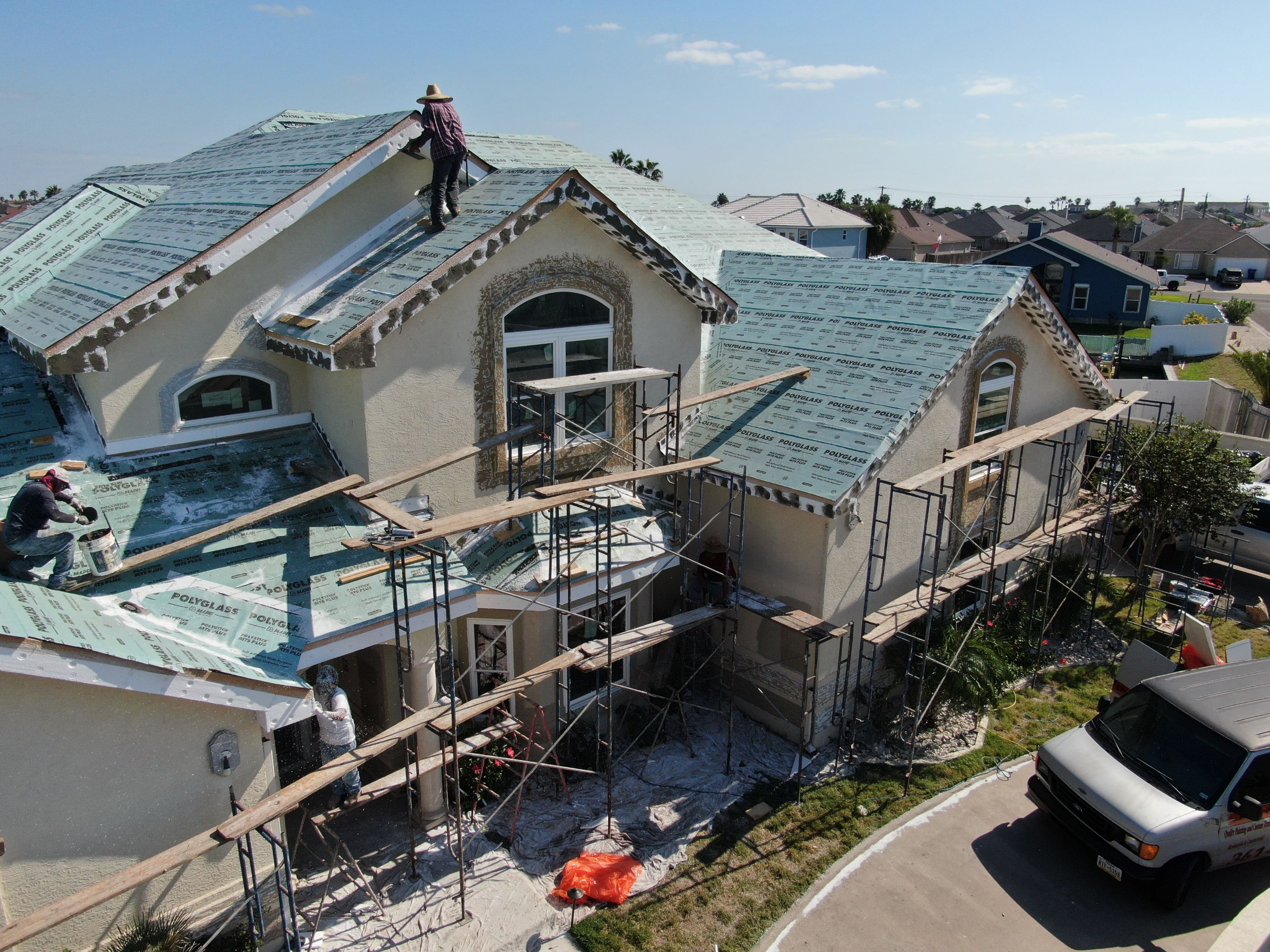 Stucco by Bayfront Roofing and Construction