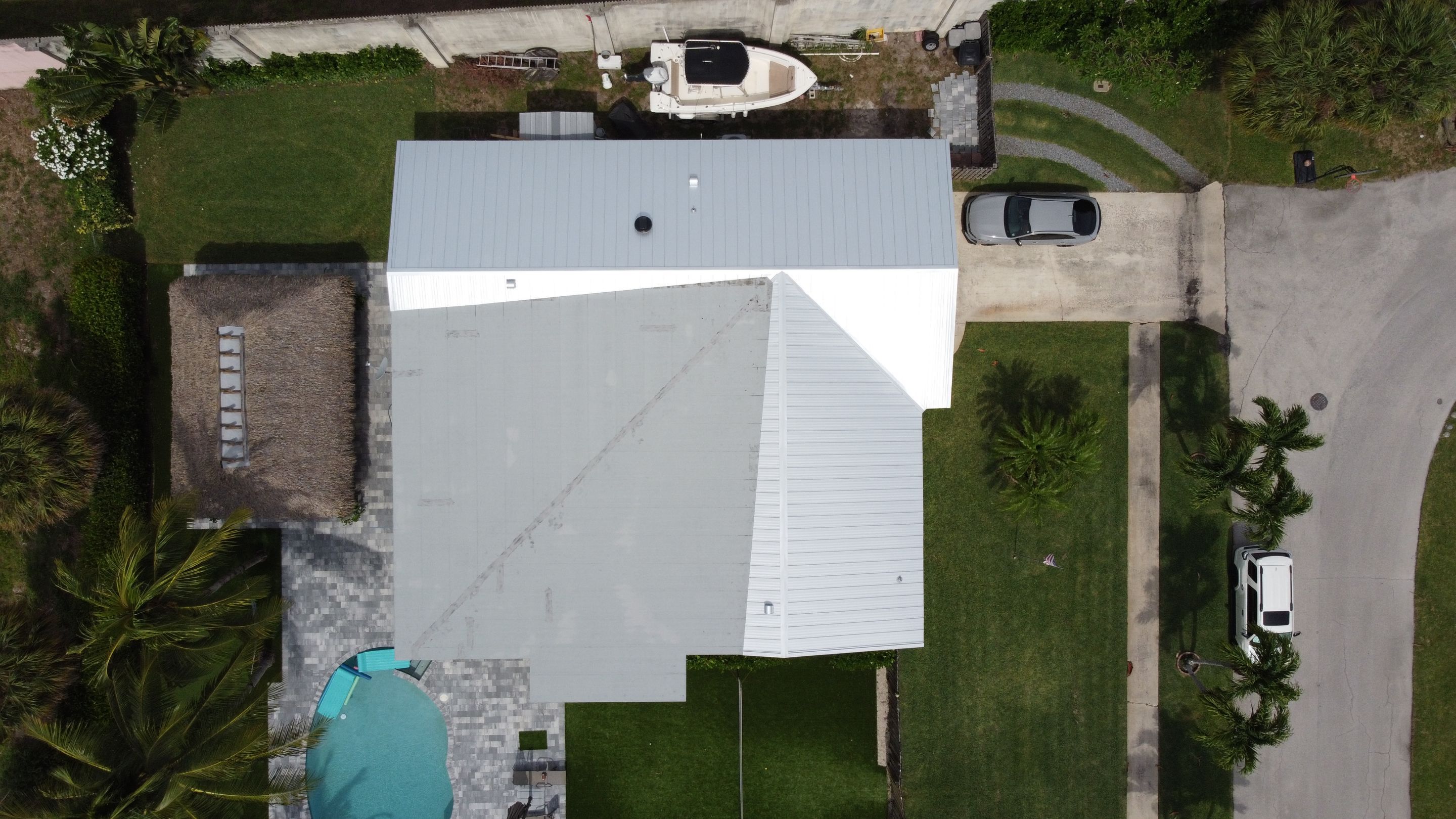 Residential Roofing Installation using 1" Nail strip metal roof by BLUES BROTHERS ROOFING
