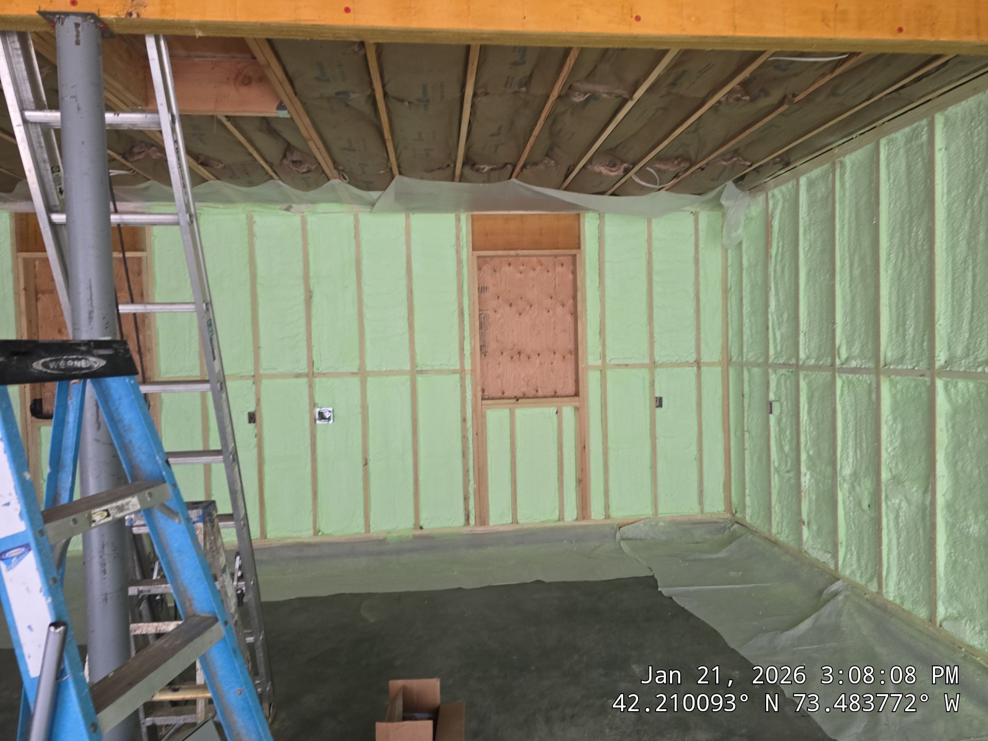 Detached Garage using Closed Cell Spray Foam by NYS Foam & Energy