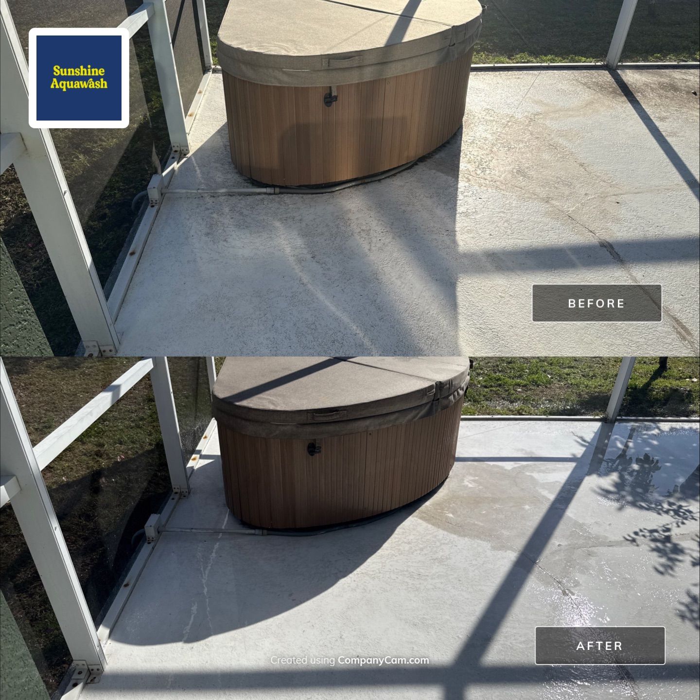 House Wash, Fascia Brightening & Patio Cleaning in Creekwood – Bradenton, FL by Sunshine AquaWash