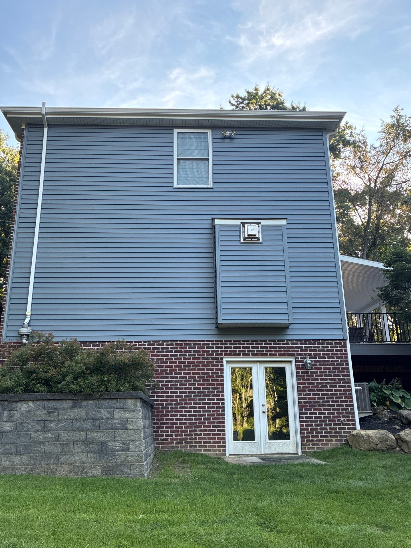 Full House Siding Renovation with English Wedgewood Vinyl in Gibsonia by Ideal Siding Pittsburgh