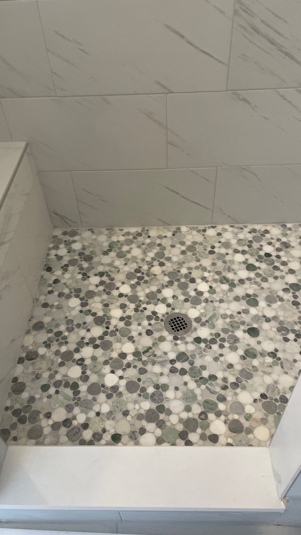 Bright Bathroom Remodel with Wall Removal, Stand Alone Tub and New Vanity by Footprints Floors of Coastal Carolina