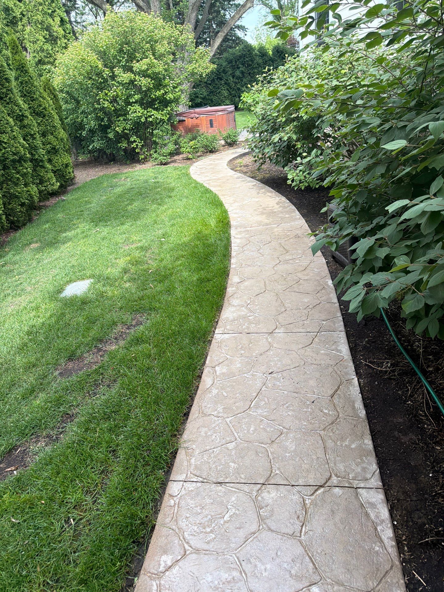 Stamped Concrete Surface Cleaning by Northern Power Washing LLC.