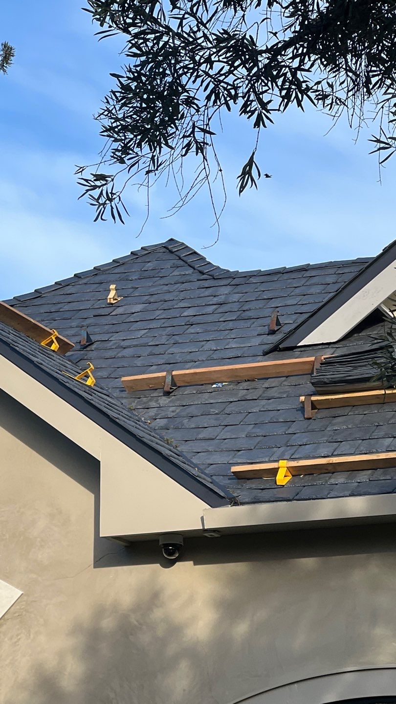Residential Roofing Installation using Slate by Acker Roofing