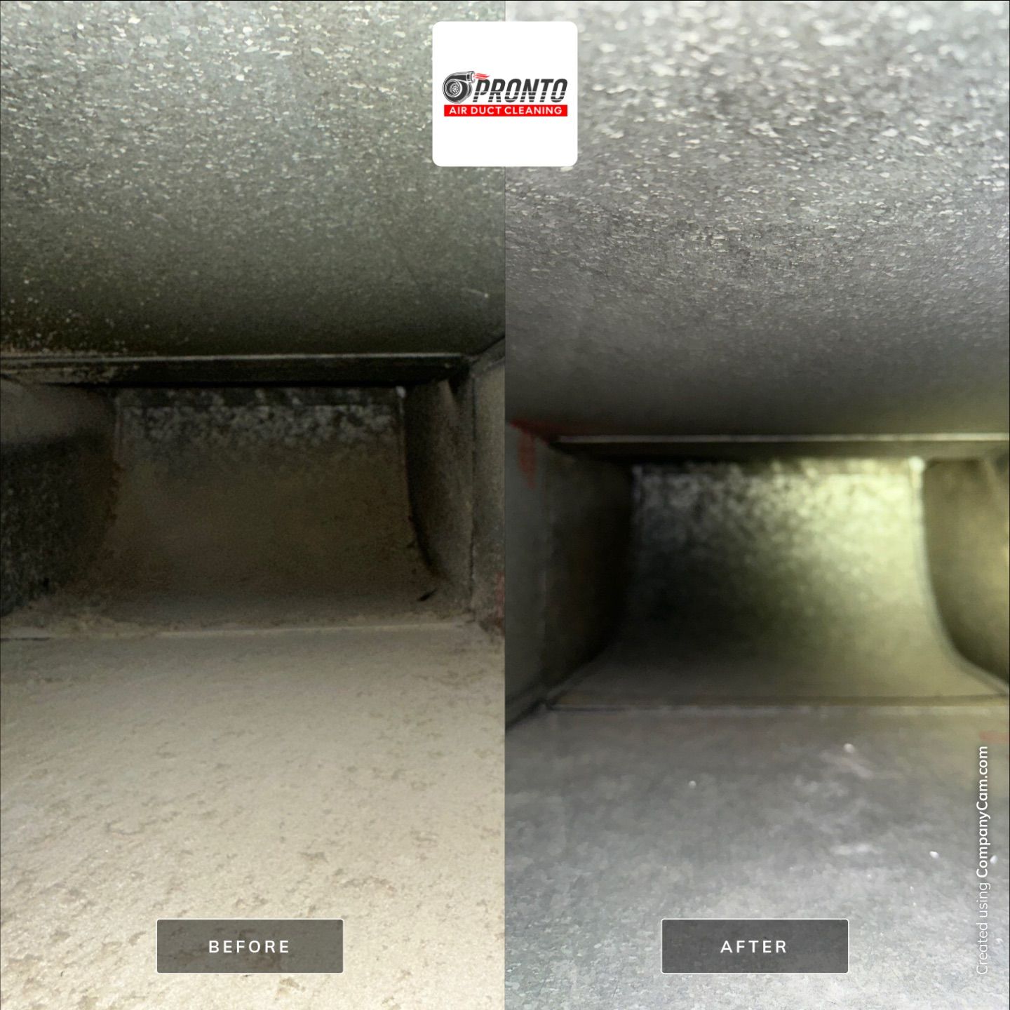 Air duct cleaning using Hypervac by Pronto Air Duct Cleaning