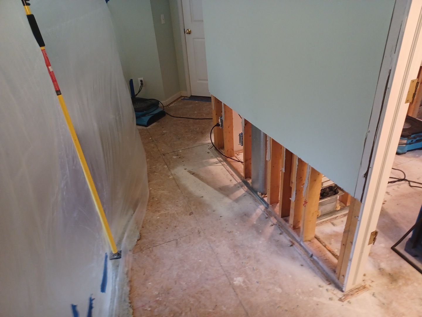 Project in Village of Clarkston by EzDry Water Mitigation & Property Restoration