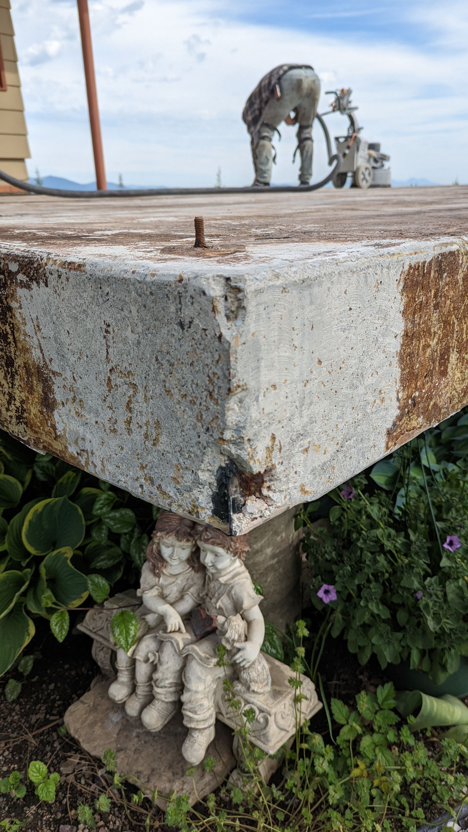 Patio Transformation using Pecan by Croc Coatings, LLC